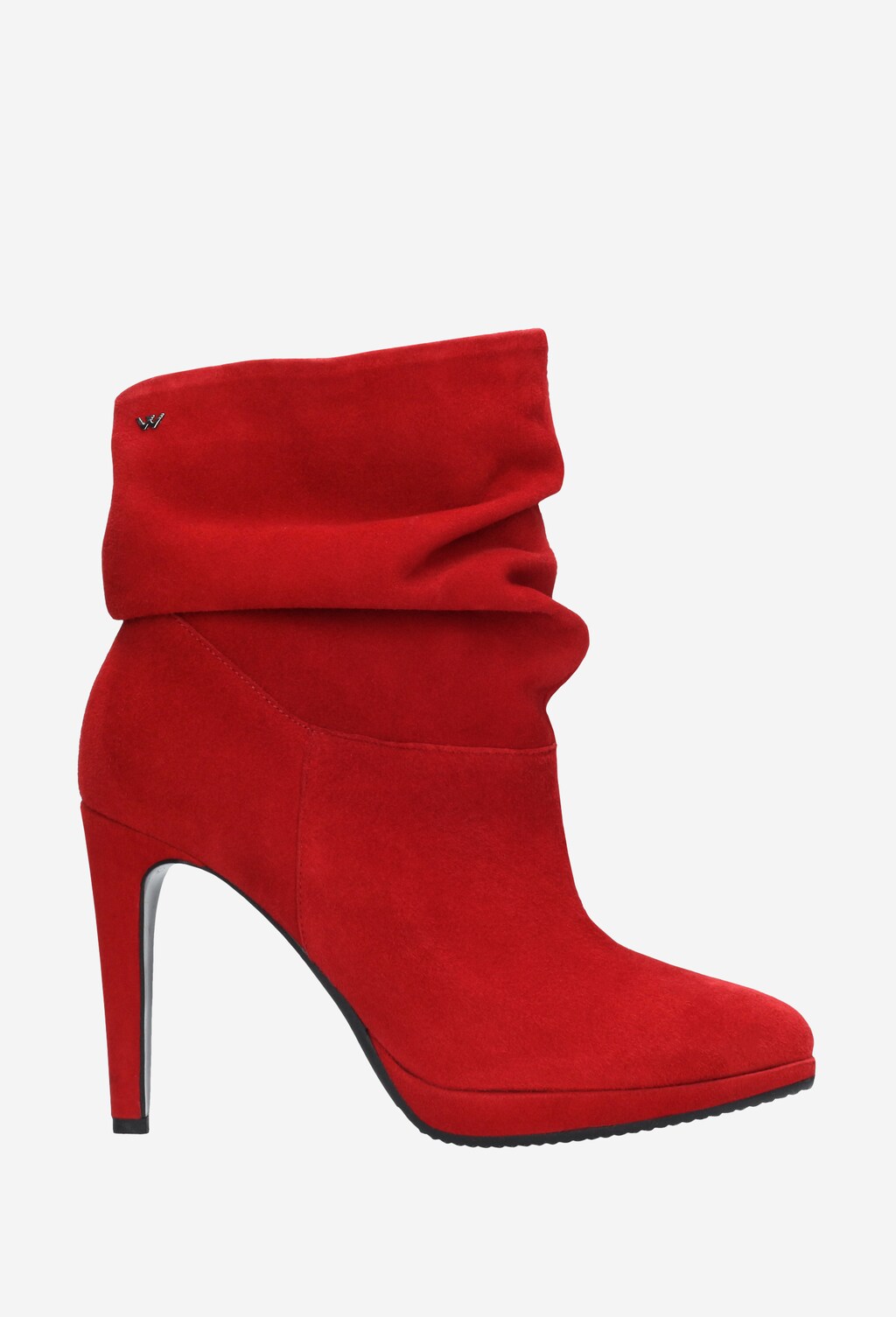 Czerwone botki damskie 9532-65 Widok 2