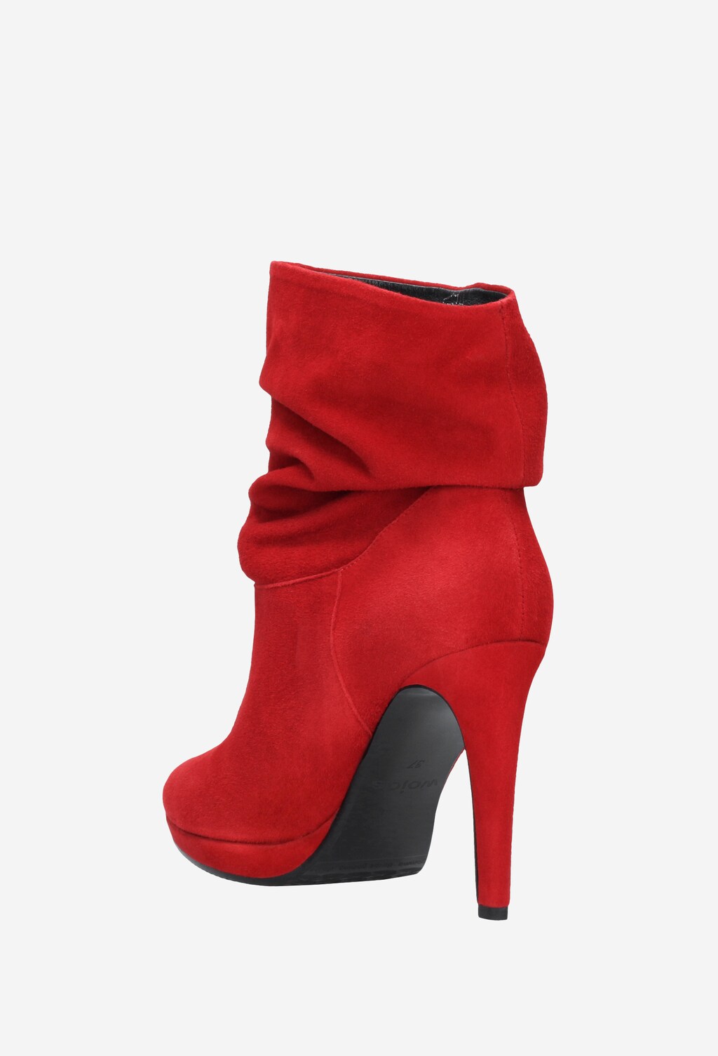 Czerwone botki damskie 9532-65 Widok 4