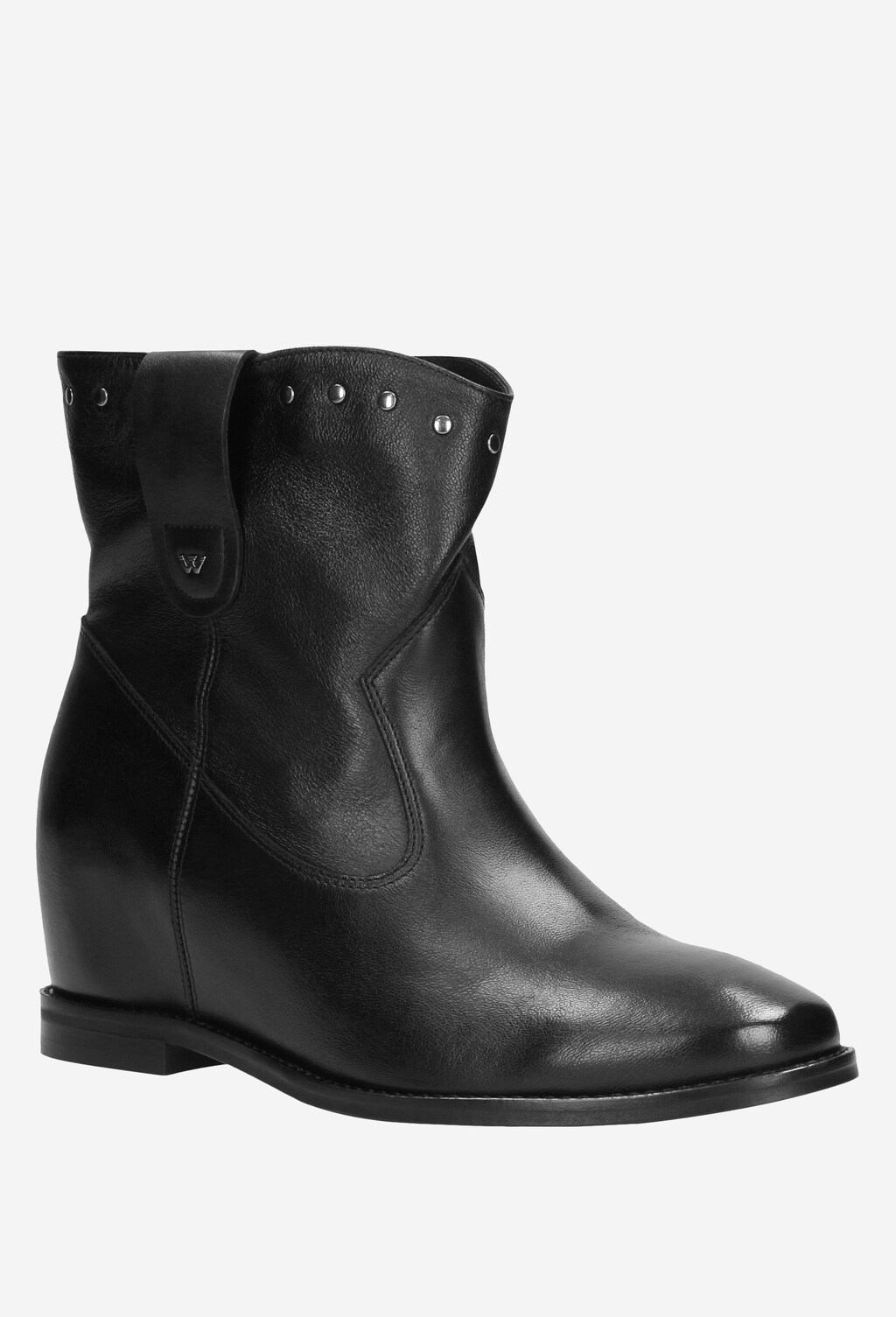 Czarne botki damskie 9556-51 Widok 3