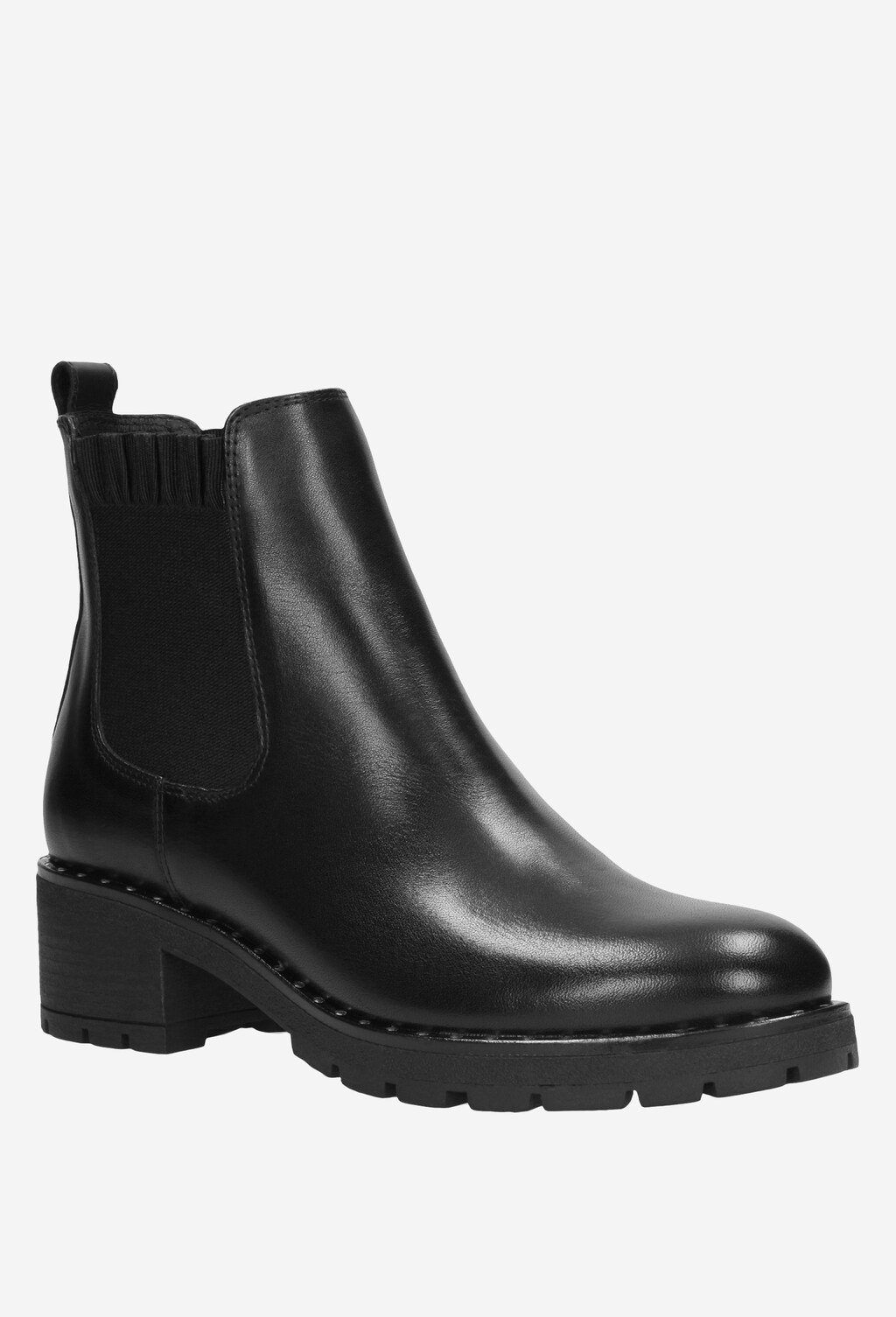 Czarne botki damskie 9586-51 Widok 3