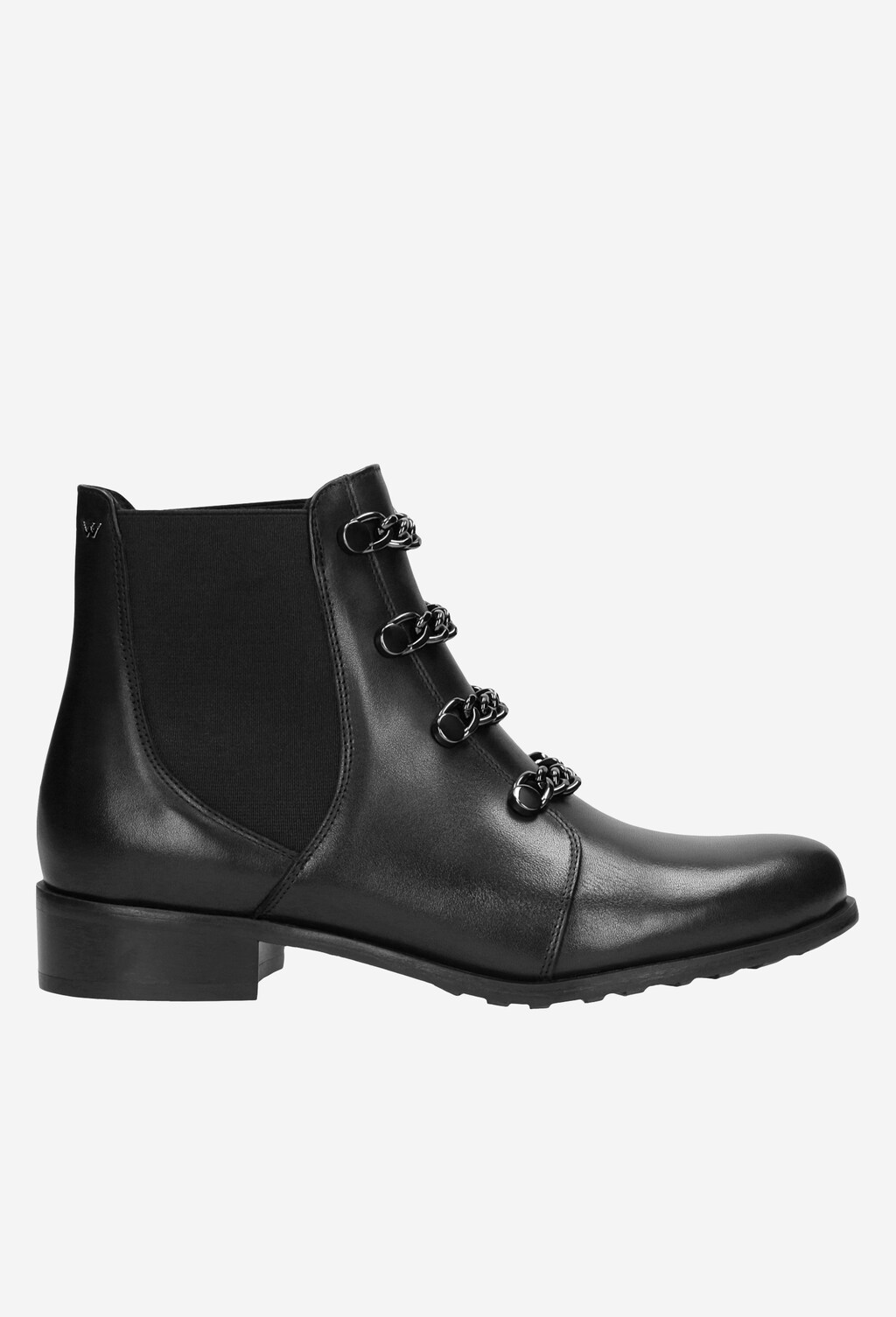 Czarne botki damskie 9592-81 Widok 2