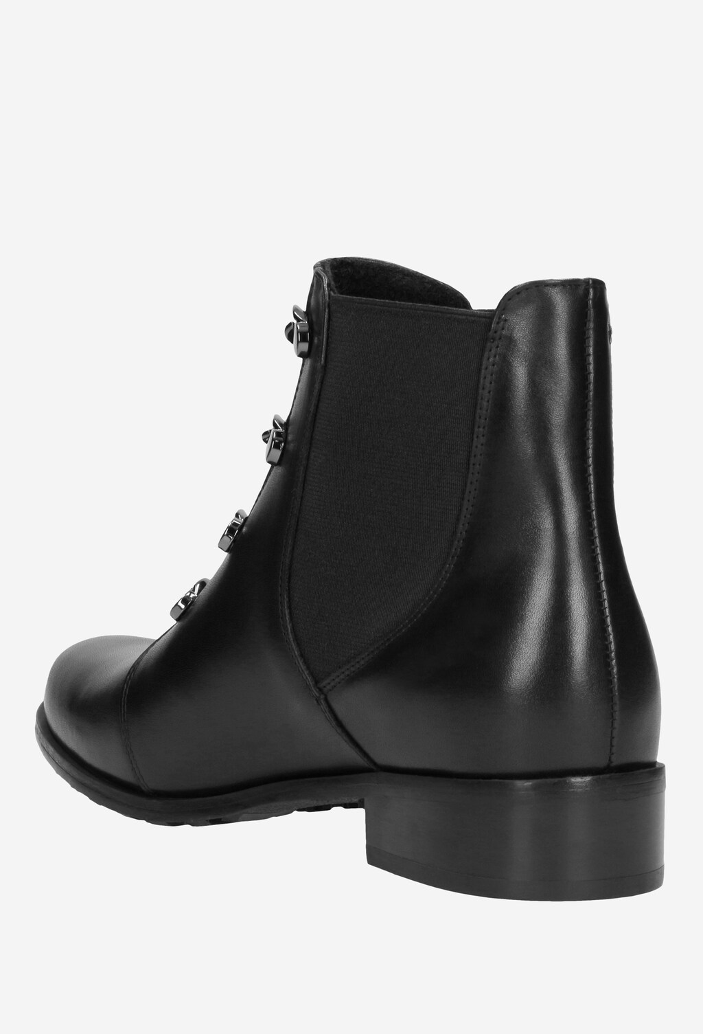 Czarne botki damskie 9592-81 Widok 4