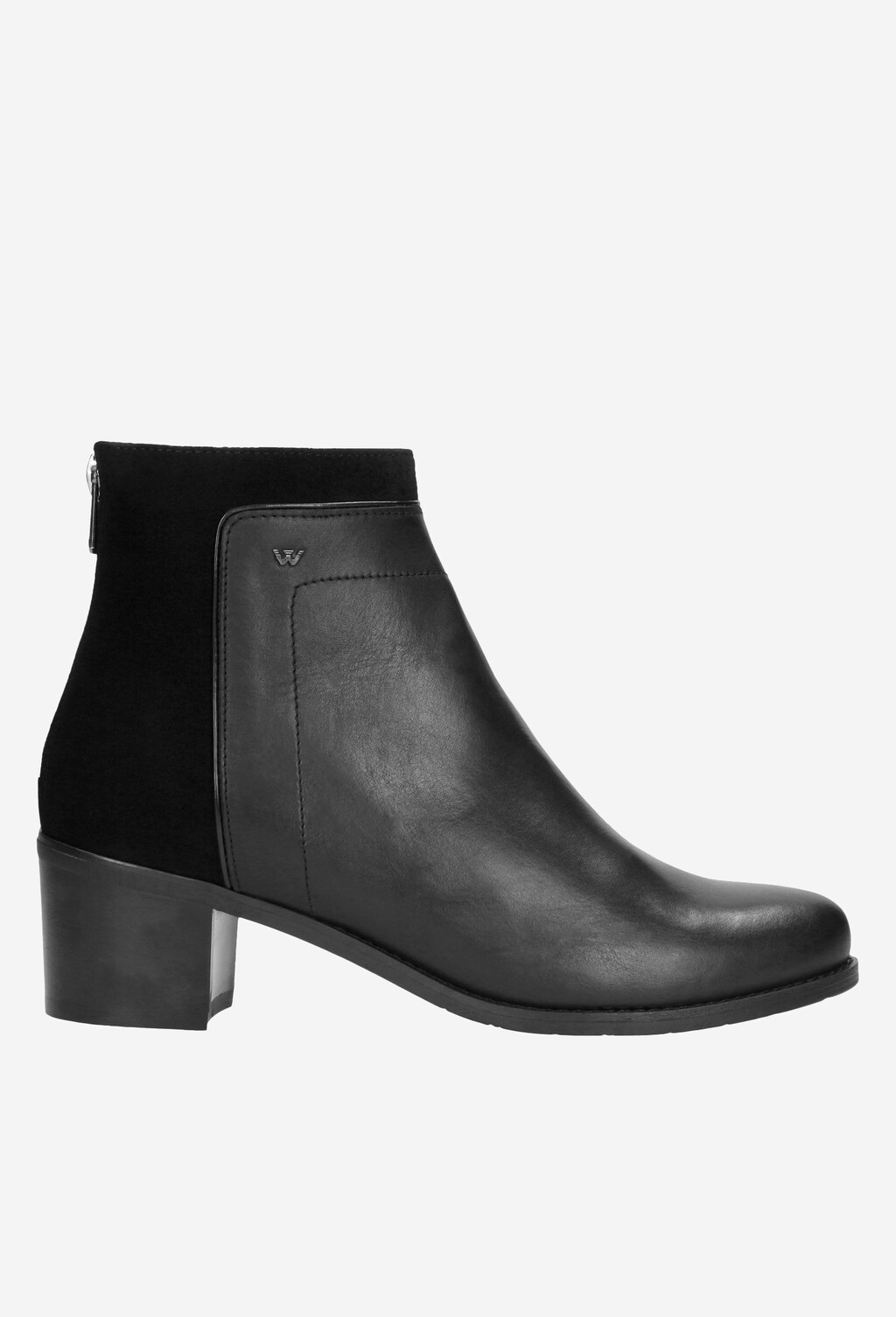 Czarne botki damskie 9565-71 Widok 2