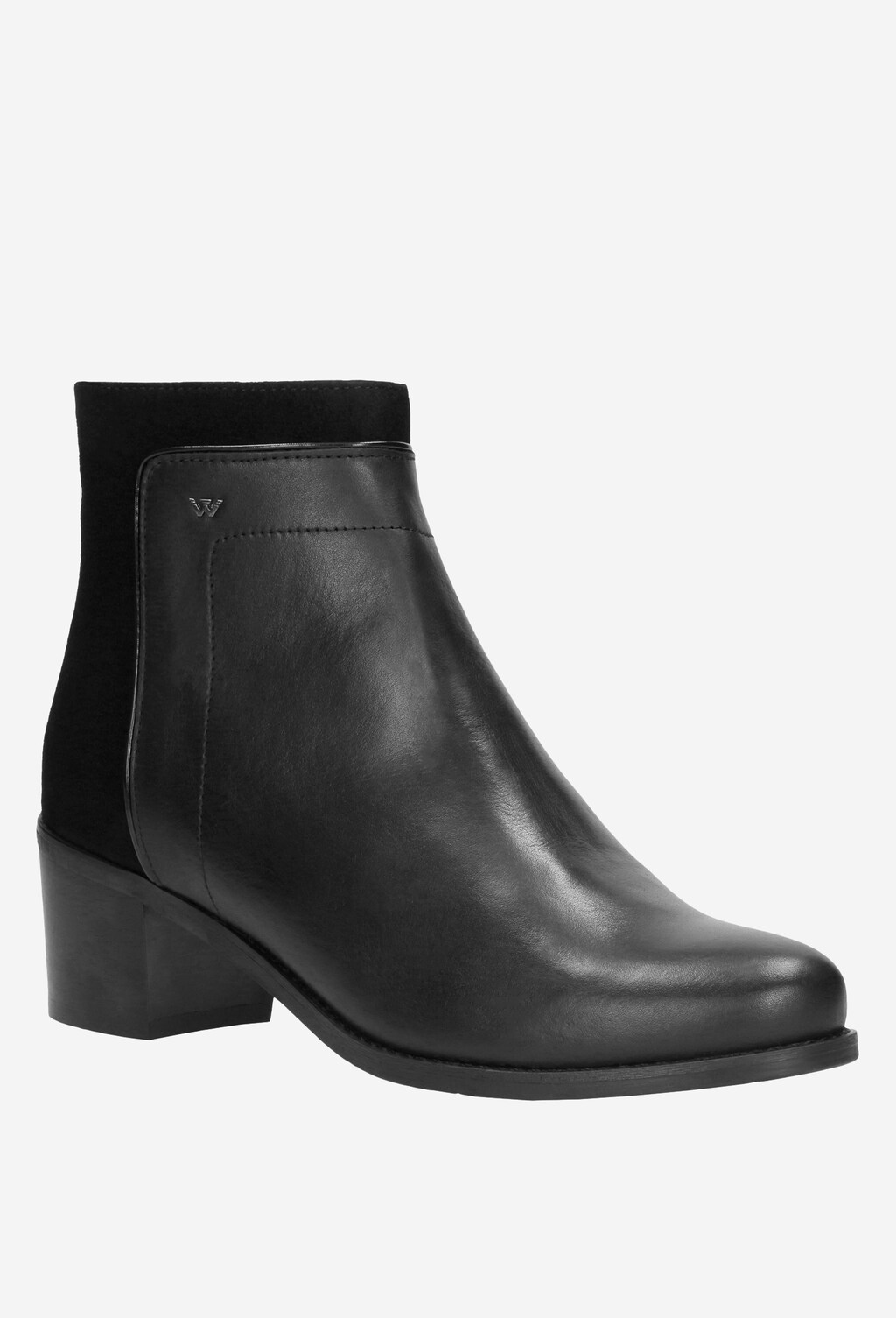 Czarne botki damskie 9565-71 Widok 3