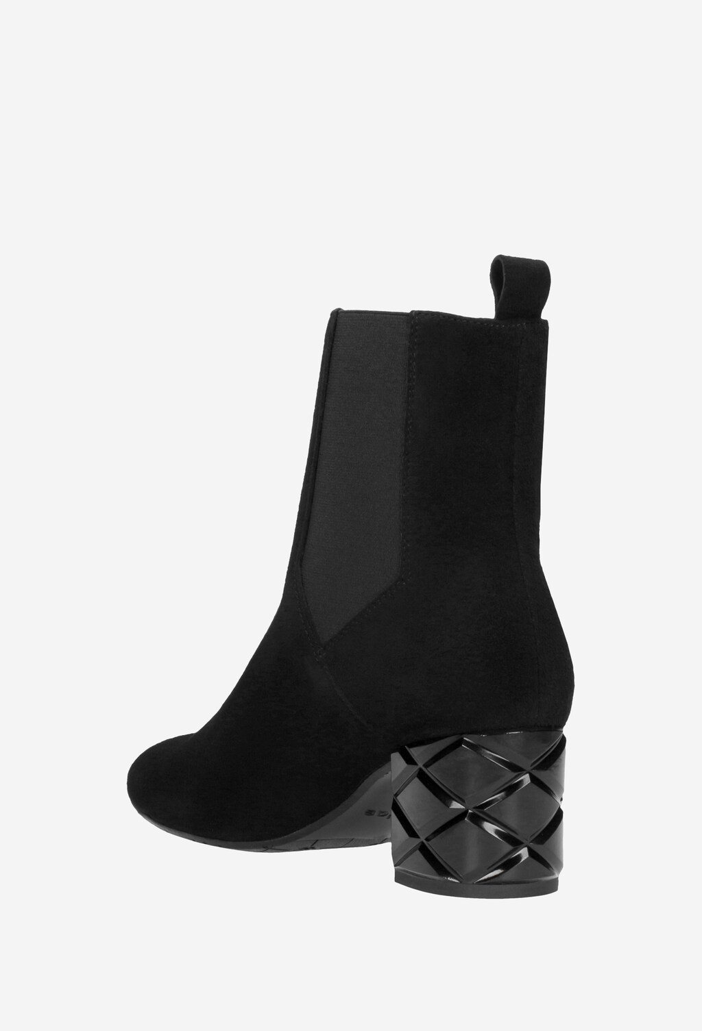 Czarne botki damskie 9558-61 Widok 4