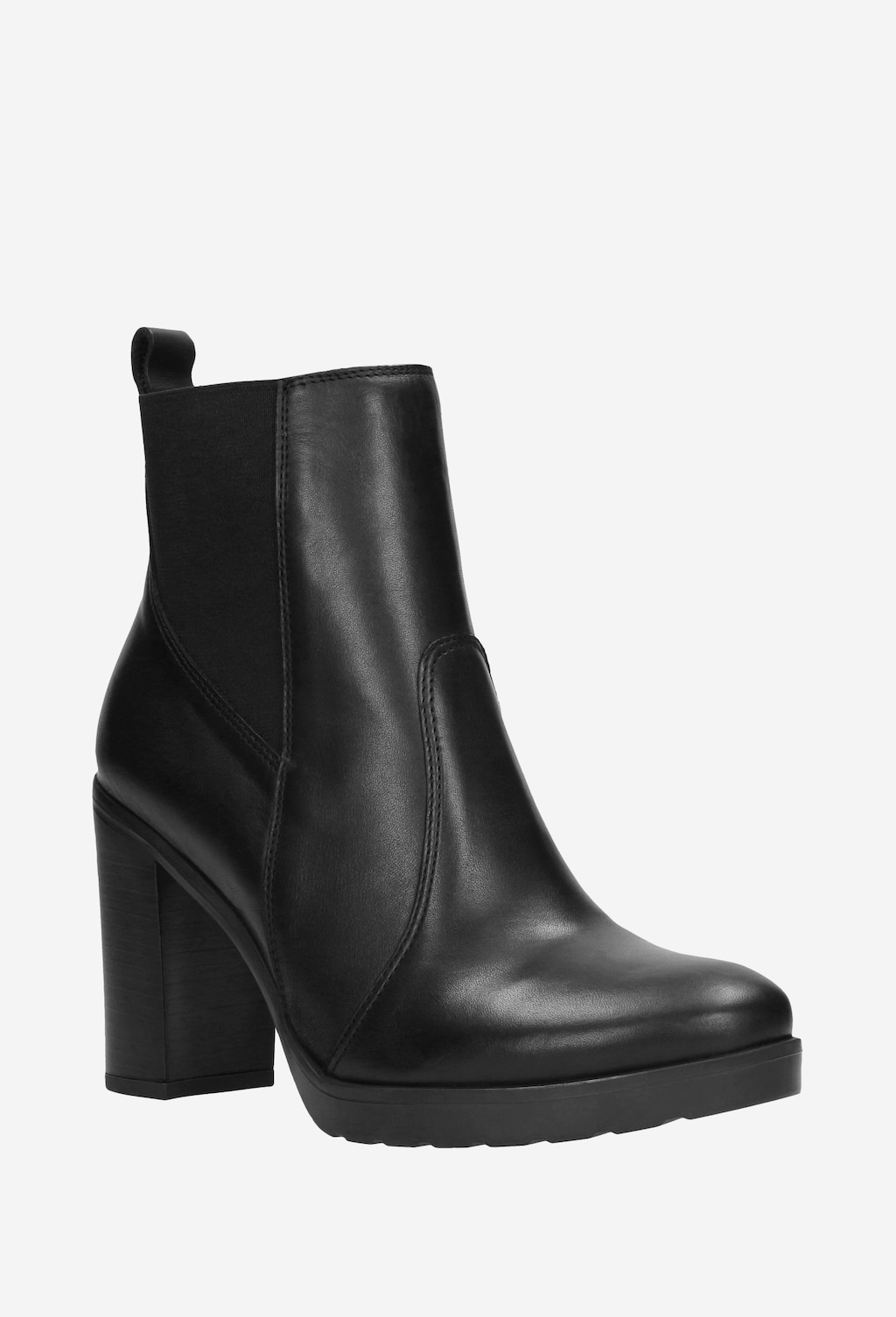 Czarne botki damskie 9539-51 Widok 3