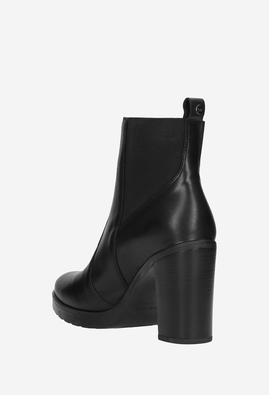 Czarne botki damskie 9539-51 Widok 4
