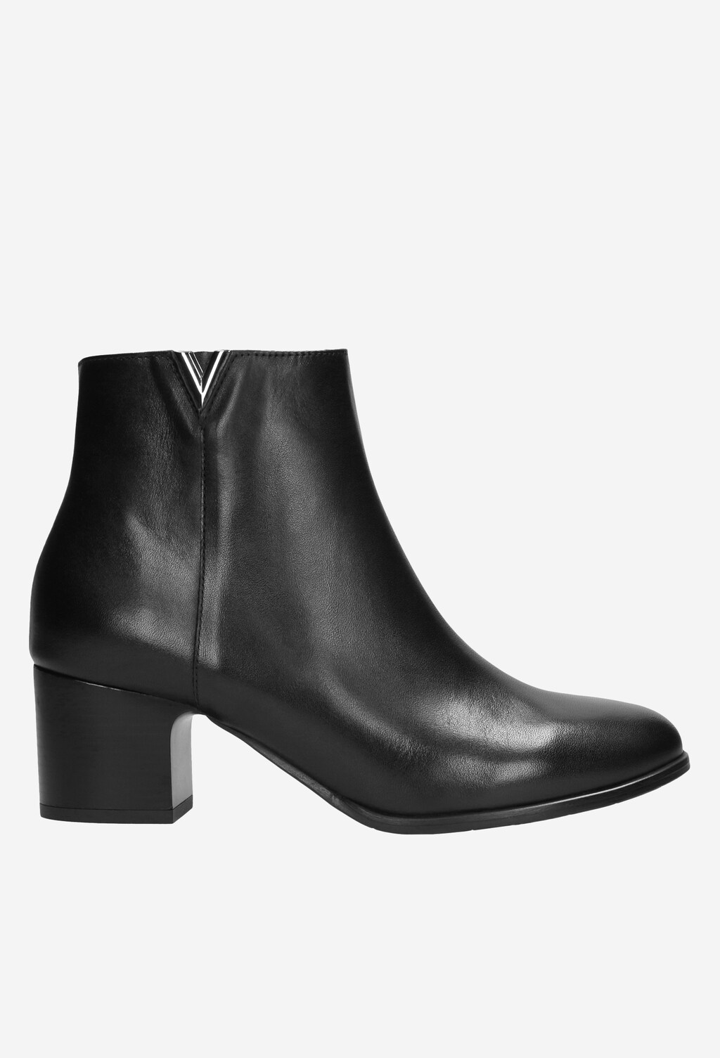 Czarne botki damskie 9561-51 Widok 2