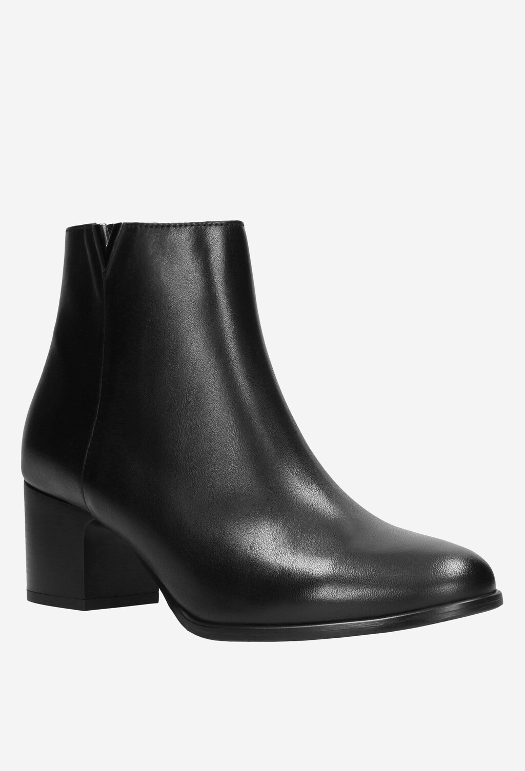 Czarne botki damskie 9561-51 Widok 3