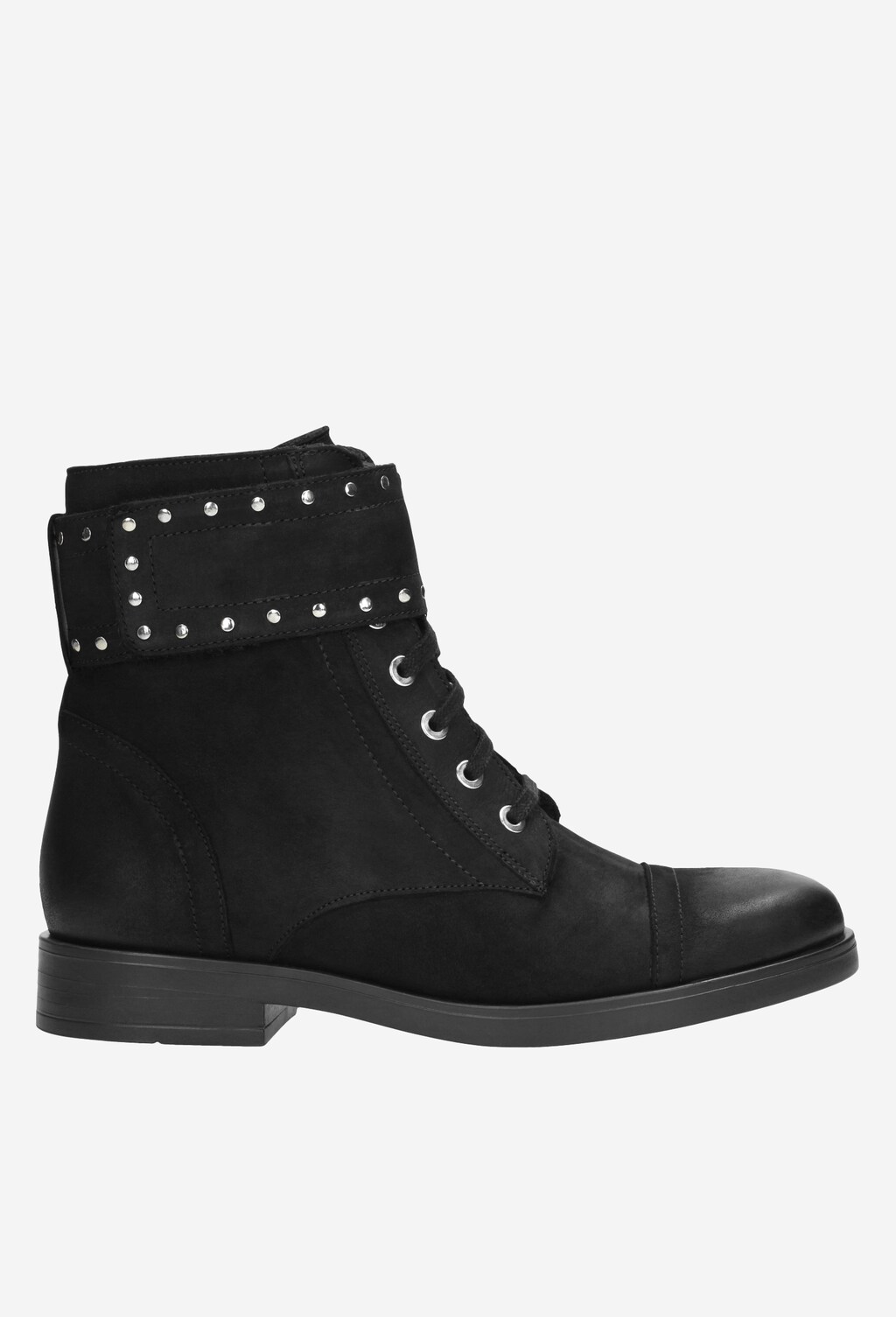 Štýlové kožené dámske členkové čižmy na zimu 9610-21 Widok 2