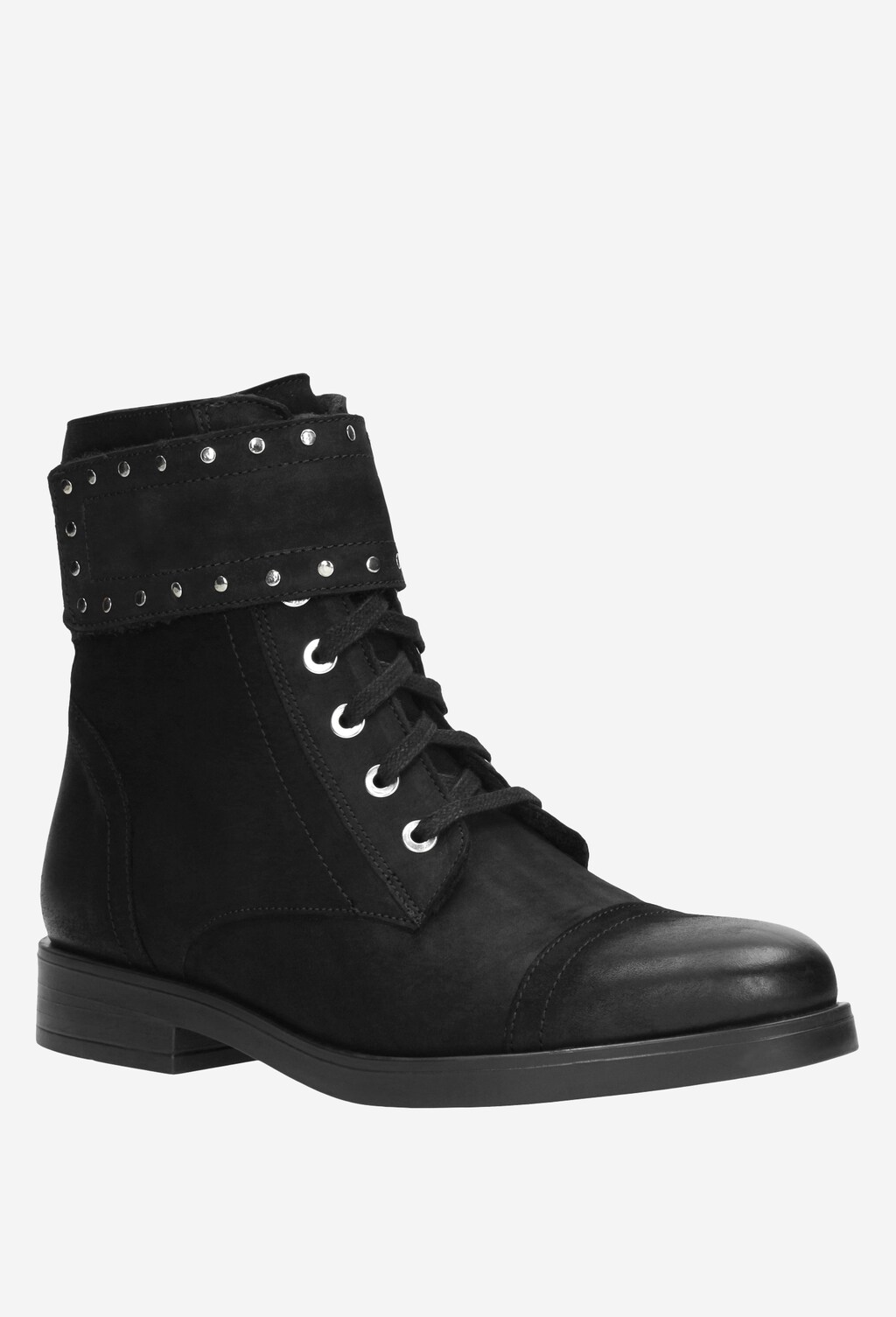 Štýlové kožené dámske členkové čižmy na zimu 9610-21 Widok 3