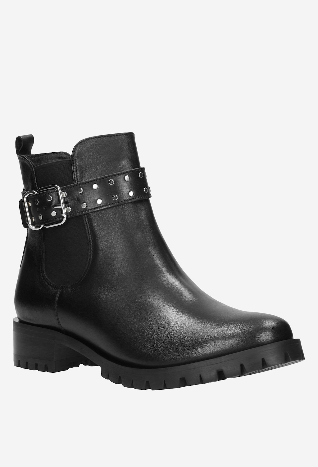 Czarne botki damskie 9585-51 Widok 2