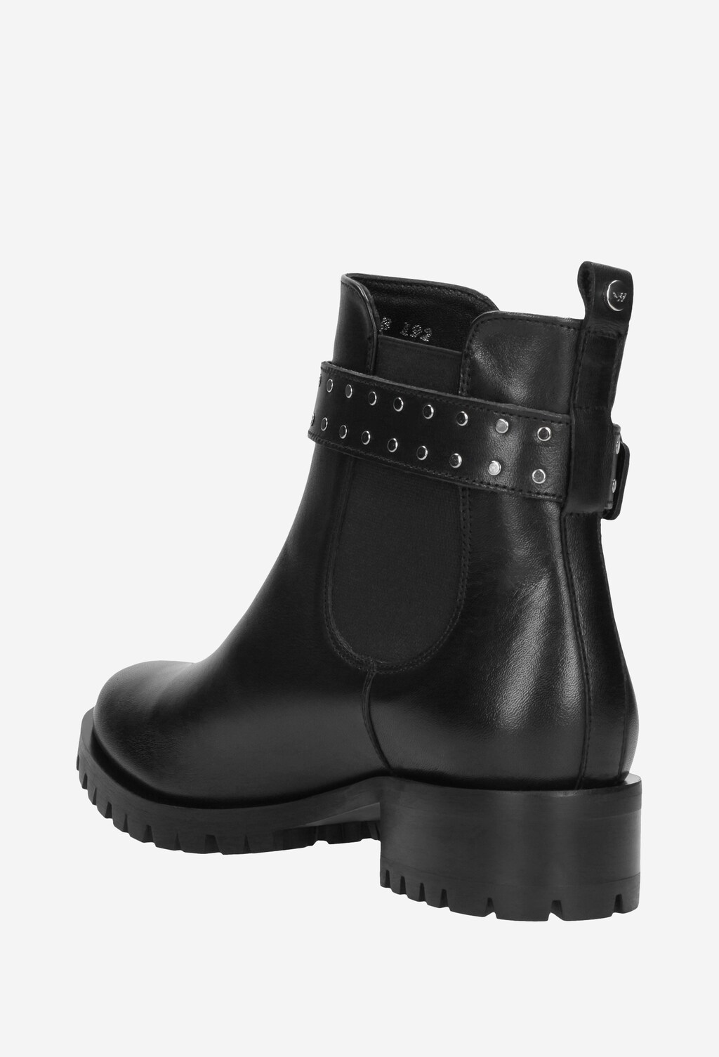 Czarne botki damskie 9585-51 Widok 3