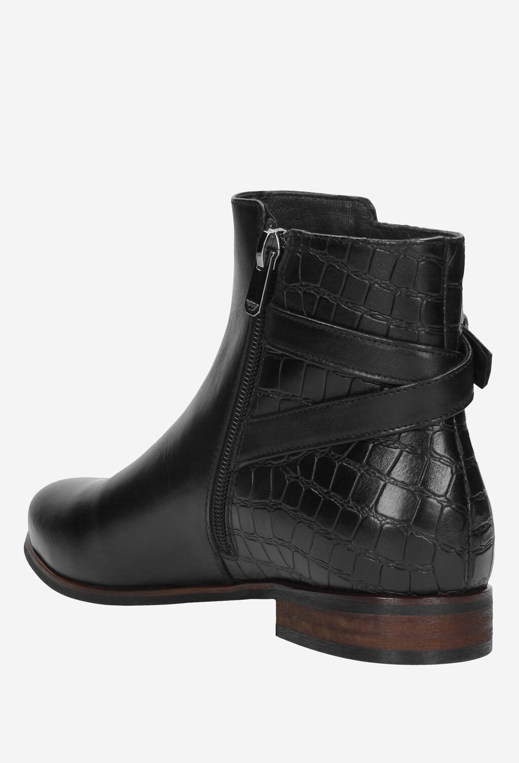 Czarne botki damskie 8628-51 Widok 4