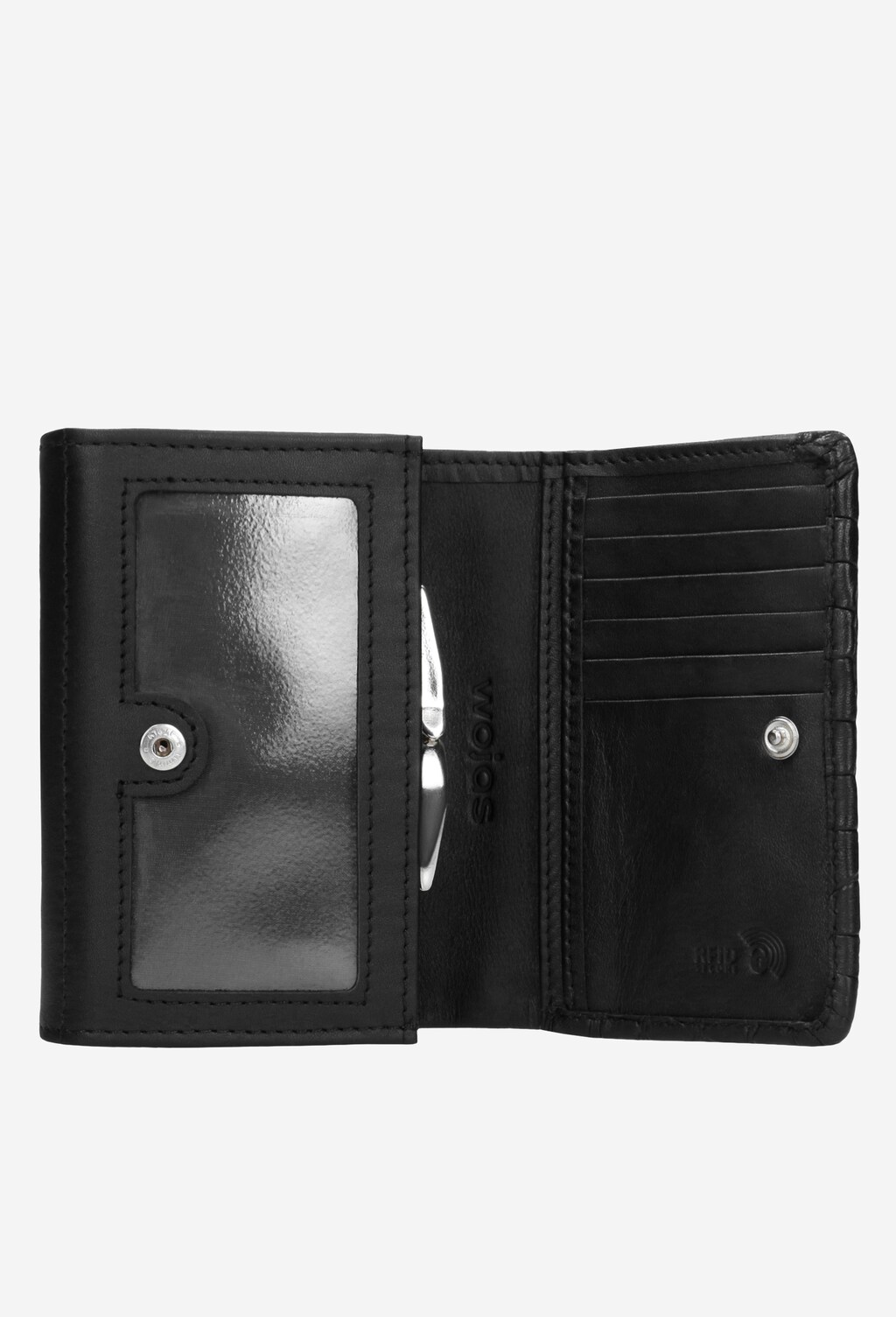 Czarny portfel damski 9951-51 Widok 4