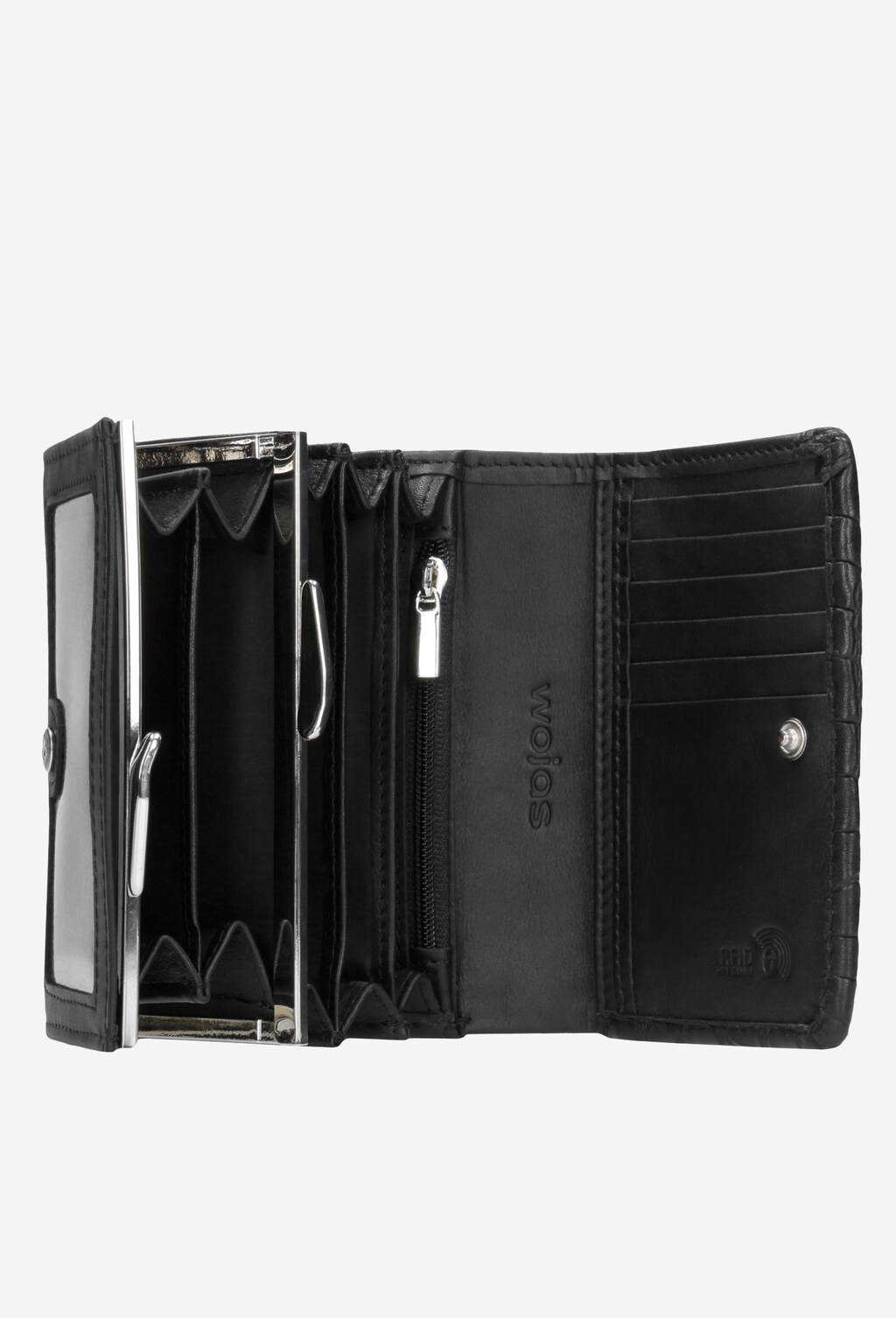 Czarny portfel damski 9951-51 Widok 5