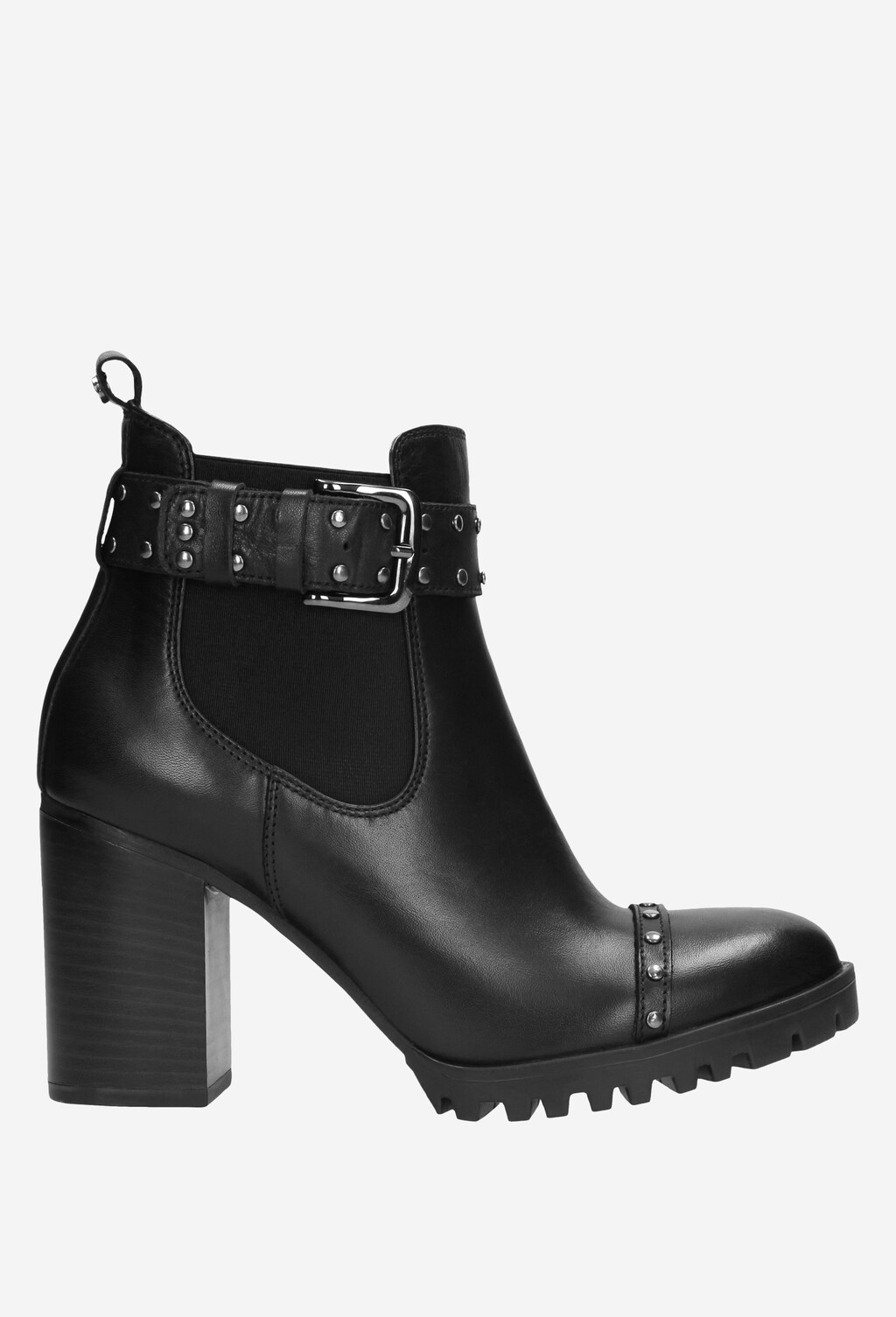 Czarne botki damskie 9583-51 Widok 2