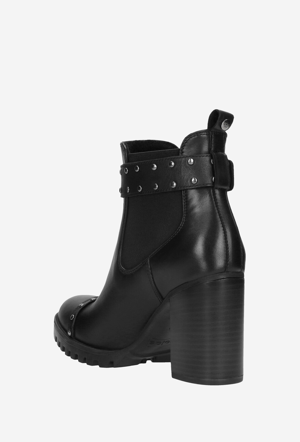 Czarne botki damskie 9583-51 Widok 4