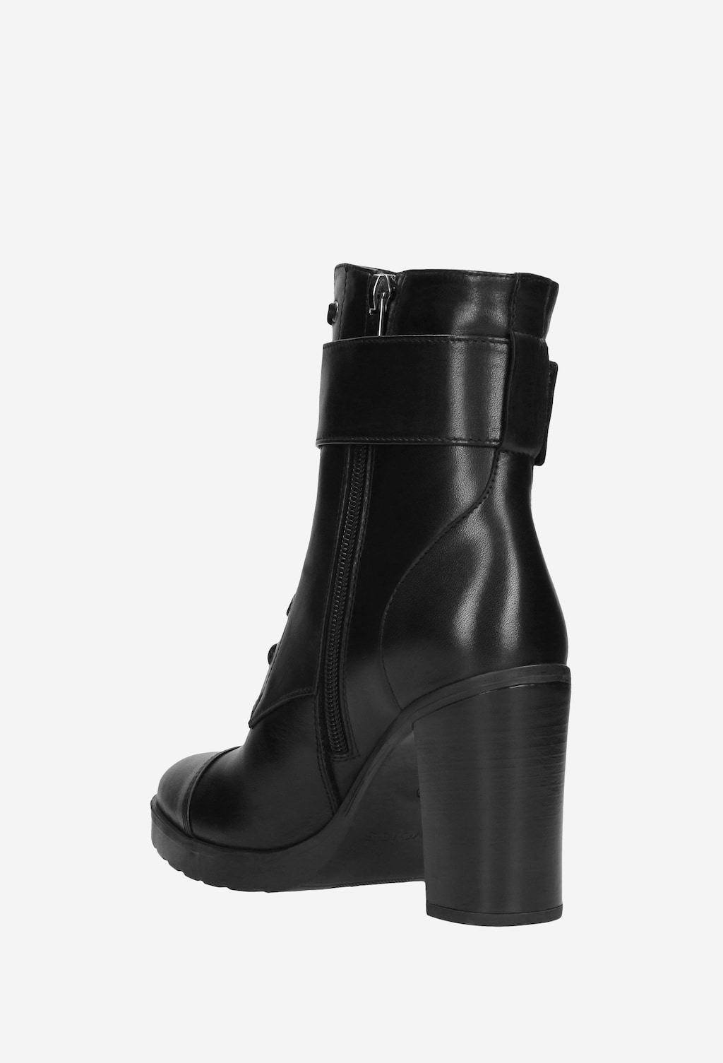 Czarne trzewiki damskie 9603-51 Widok 4