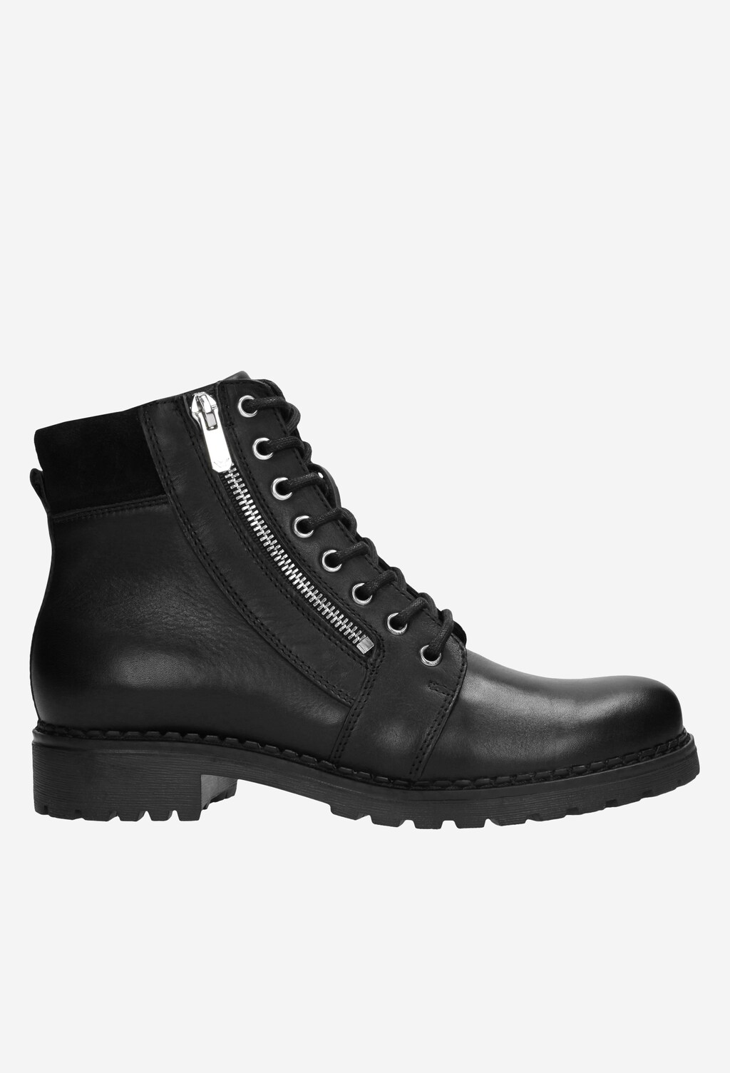 Czarne trzewiki damskie 9628-71 Widok 2