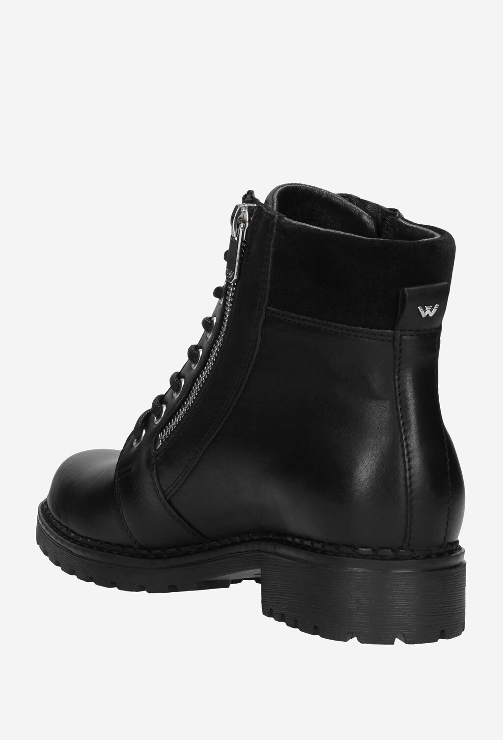 Czarne trzewiki damskie 9628-71 Widok 4