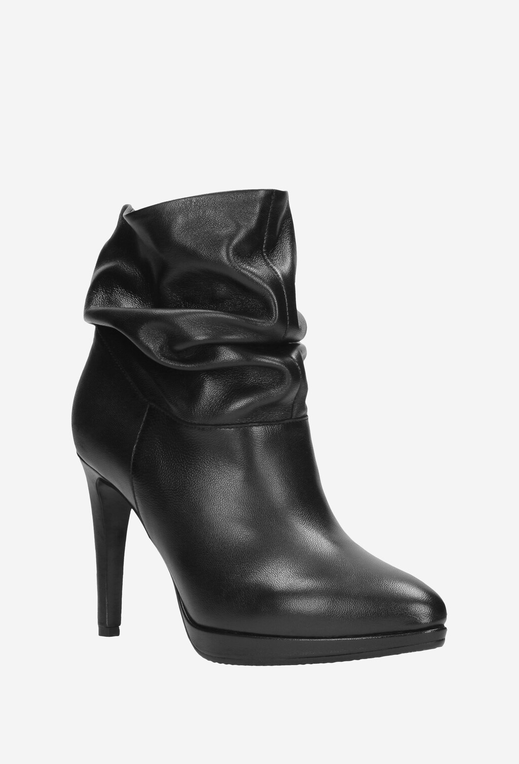 Czarne botki damskie 9532-51 Widok 3