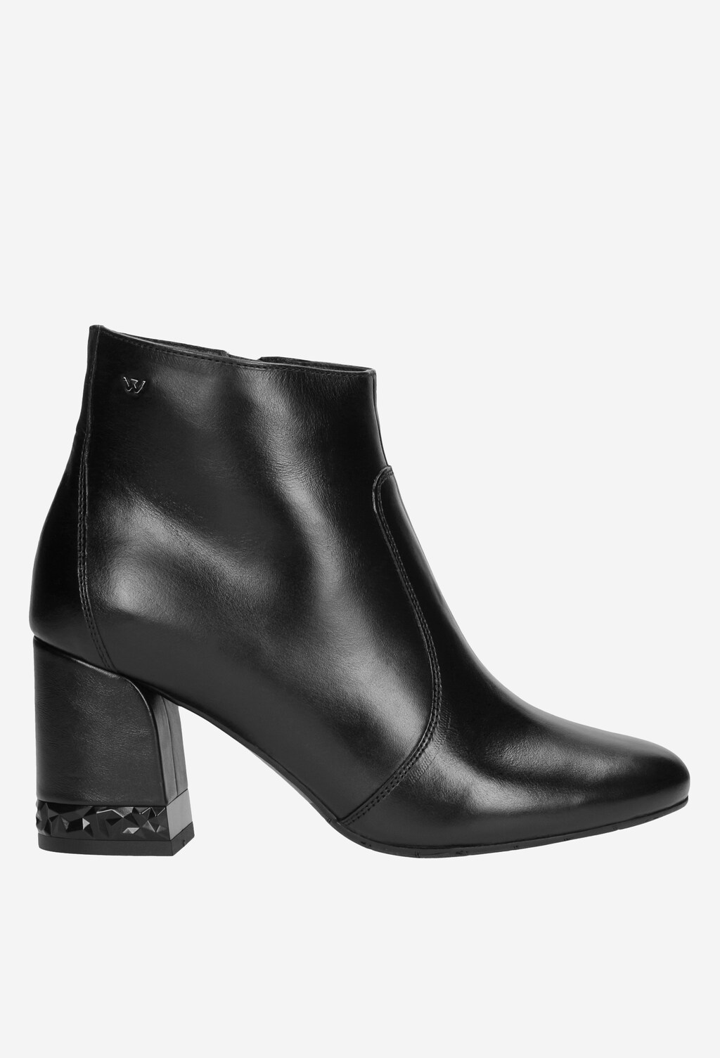 Czarne botki damskie 9548-51 Widok 2