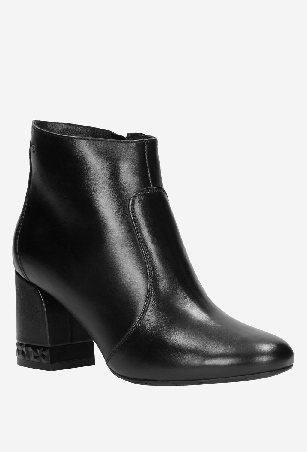 Czarne botki damskie 9548-51 Widok 3