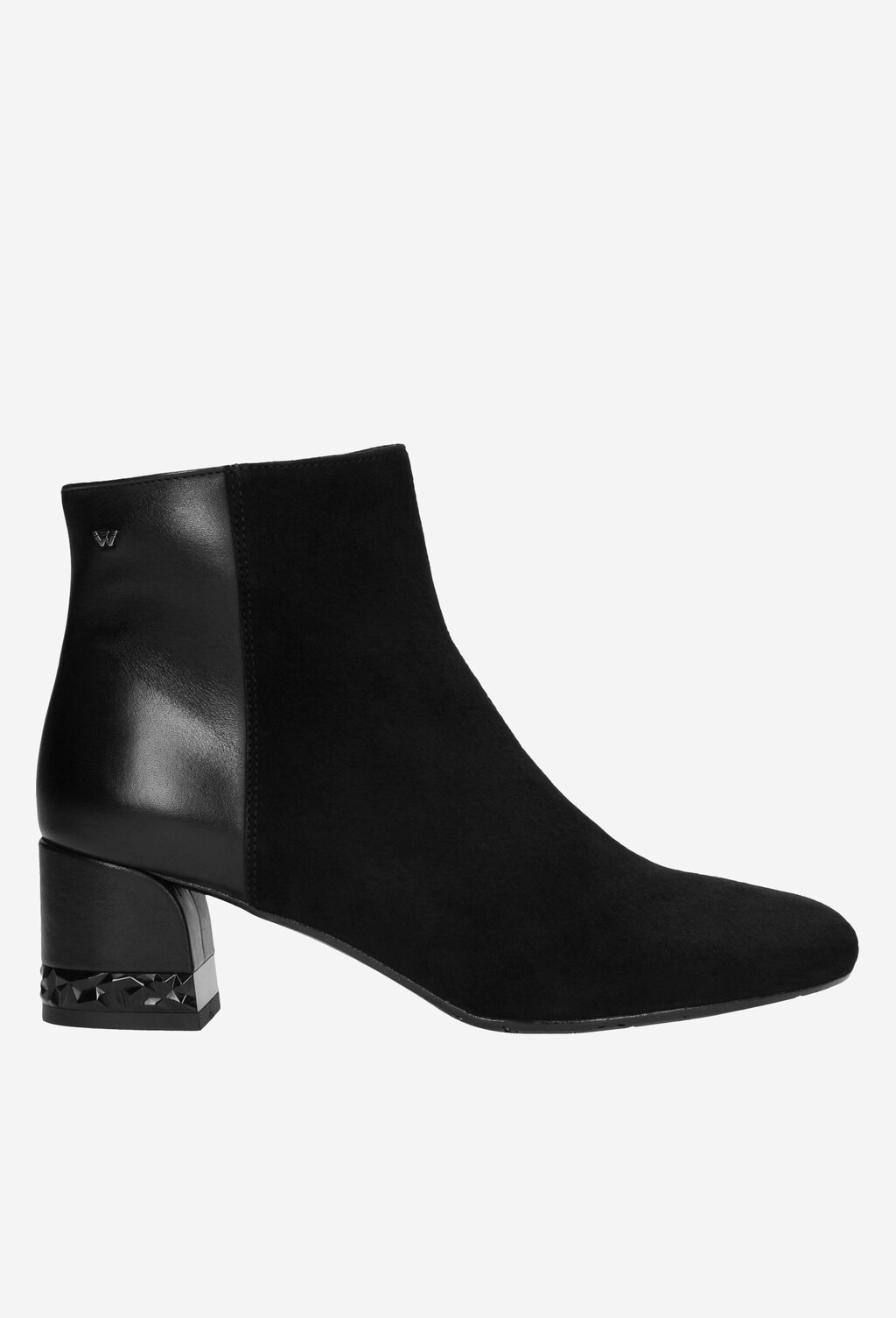 Czarne botki damskie 9563-71 Widok 2