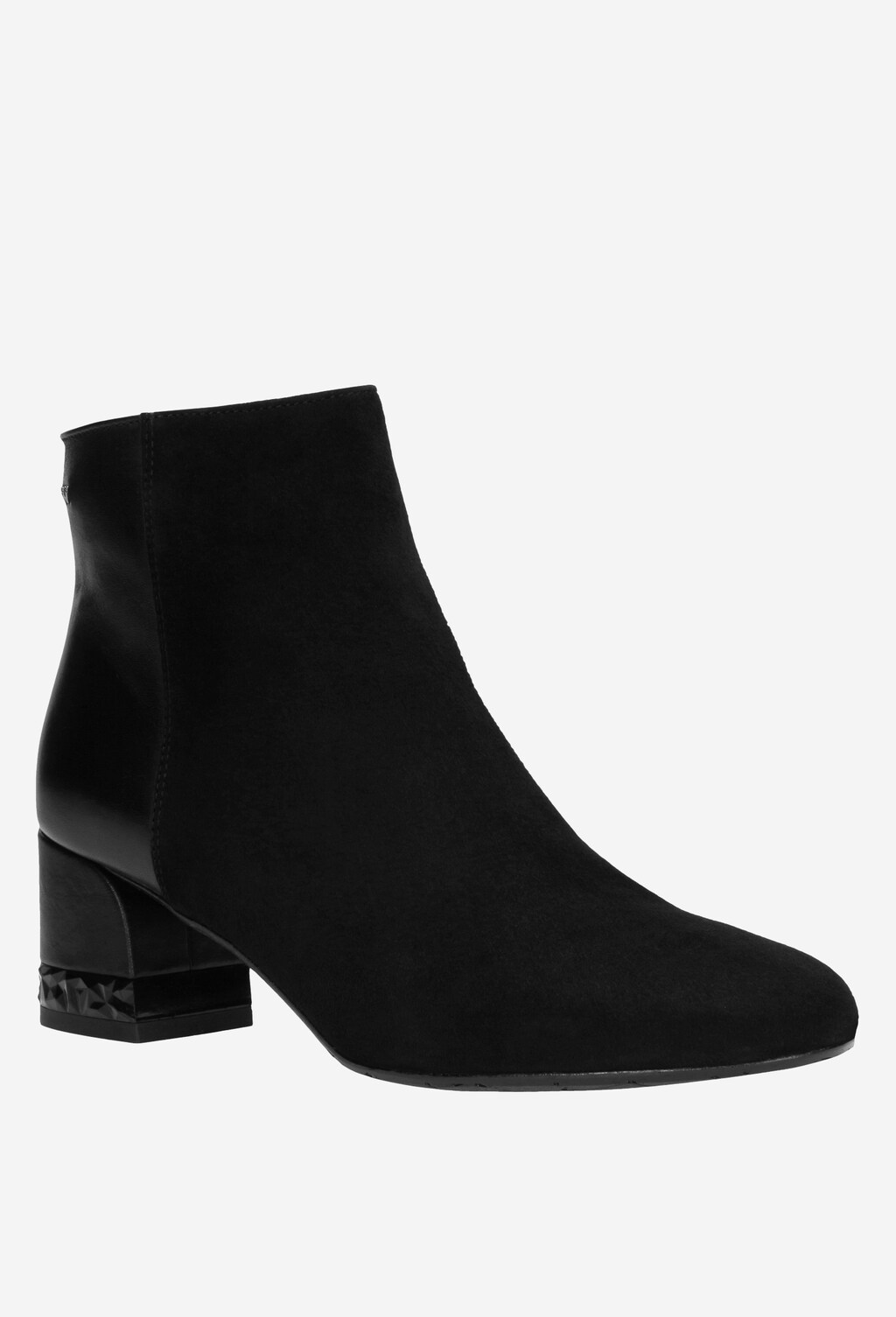 Czarne botki damskie 9563-71 Widok 3