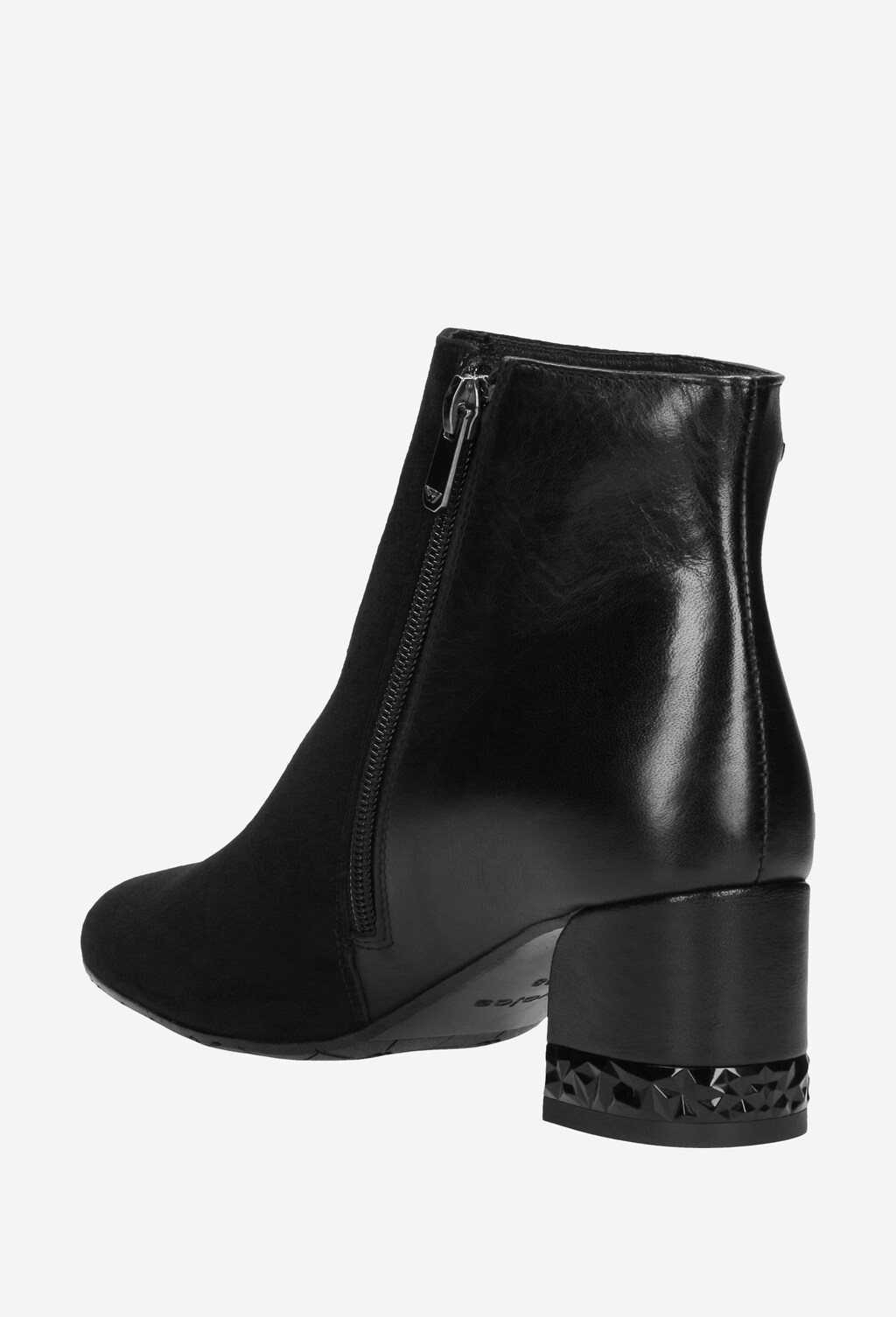 Czarne botki damskie 9563-71 Widok 4