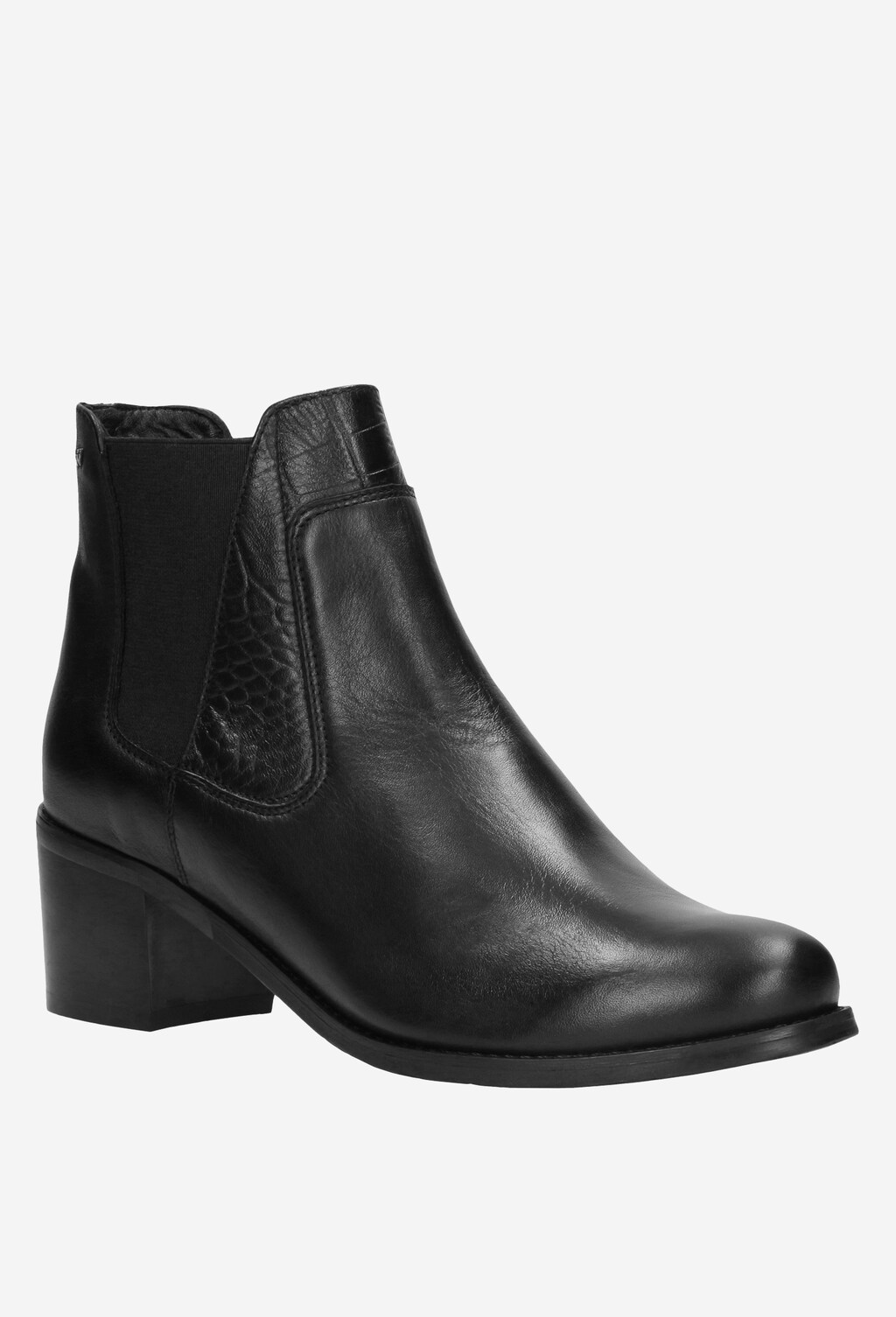 Czarne botki damskie 9564-51 Widok 3