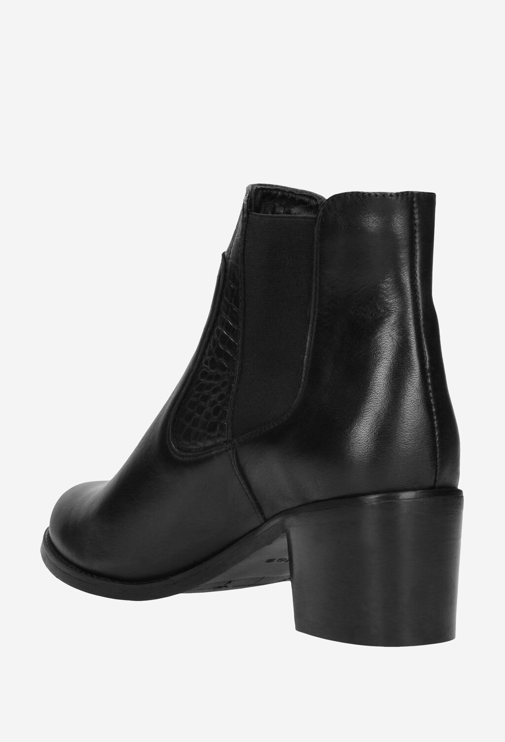 Czarne botki damskie 9564-51 Widok 4