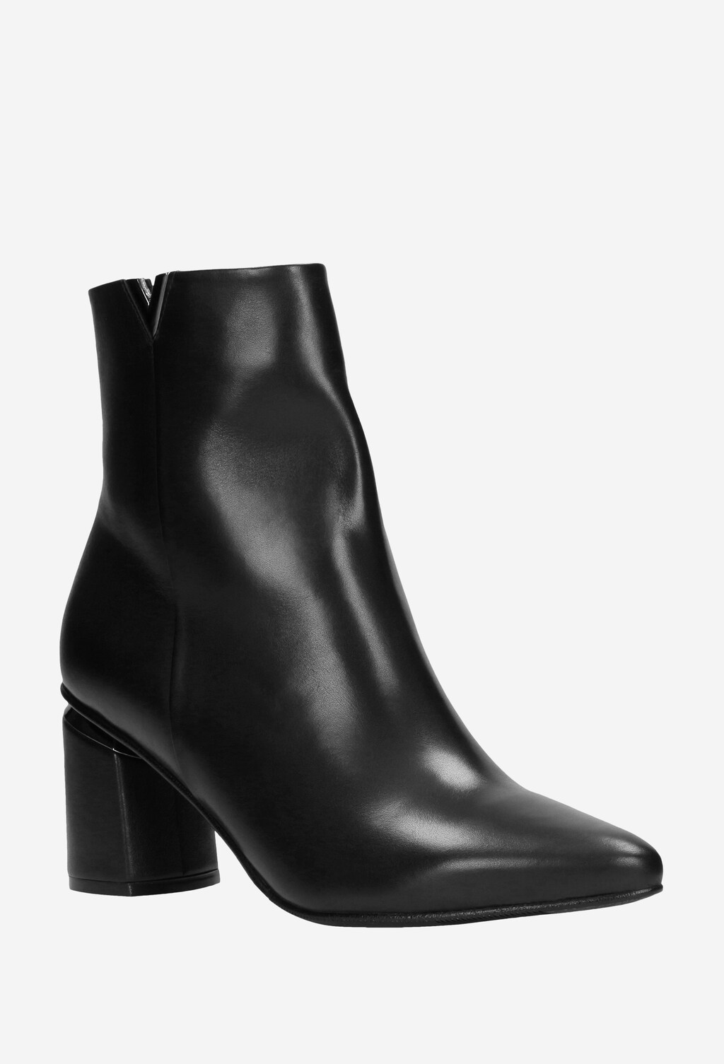 Czarne botki damskie 9590-51 Widok 3