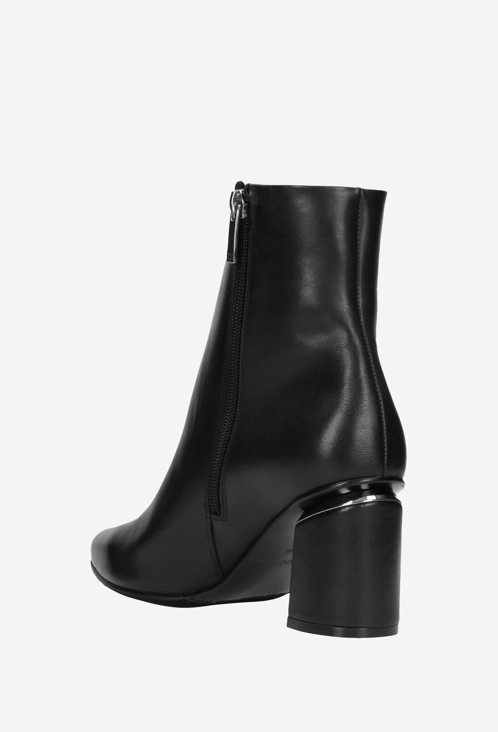 Czarne botki damskie 9590-51 Widok 4