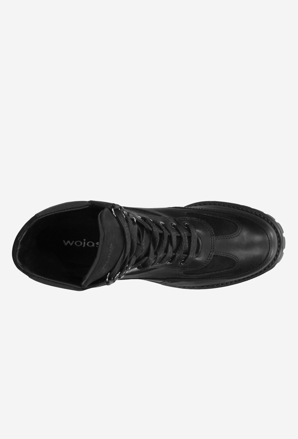 Czarne trzewiki damskie 9606-71 Widok 5