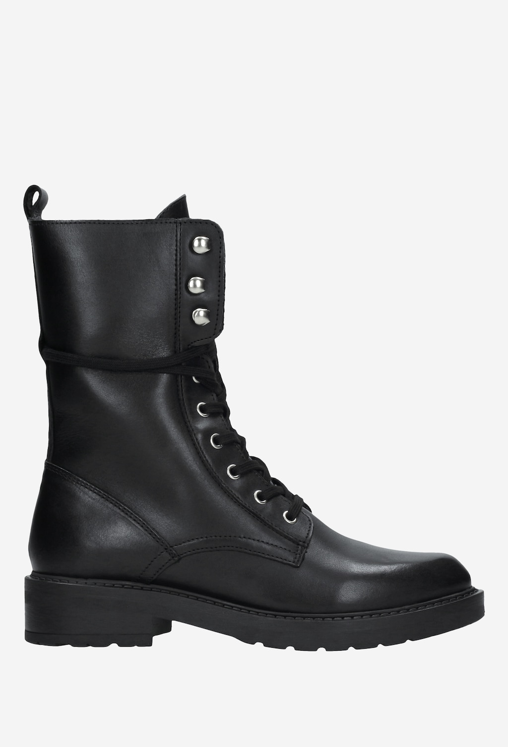 Czarne trzewiki damskie 9619-51 Widok 2