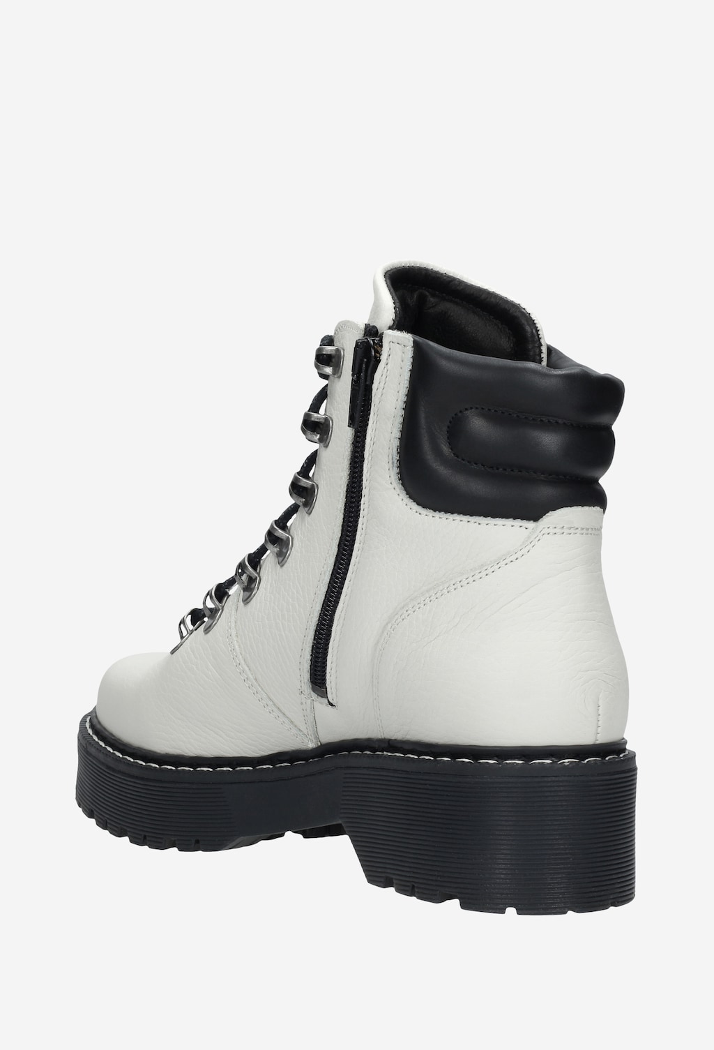 Białe trzewiki damskie 9632-59 Widok 4