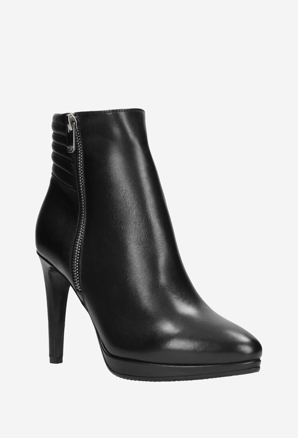 Czarne botki damskie 9594-51 Widok 3