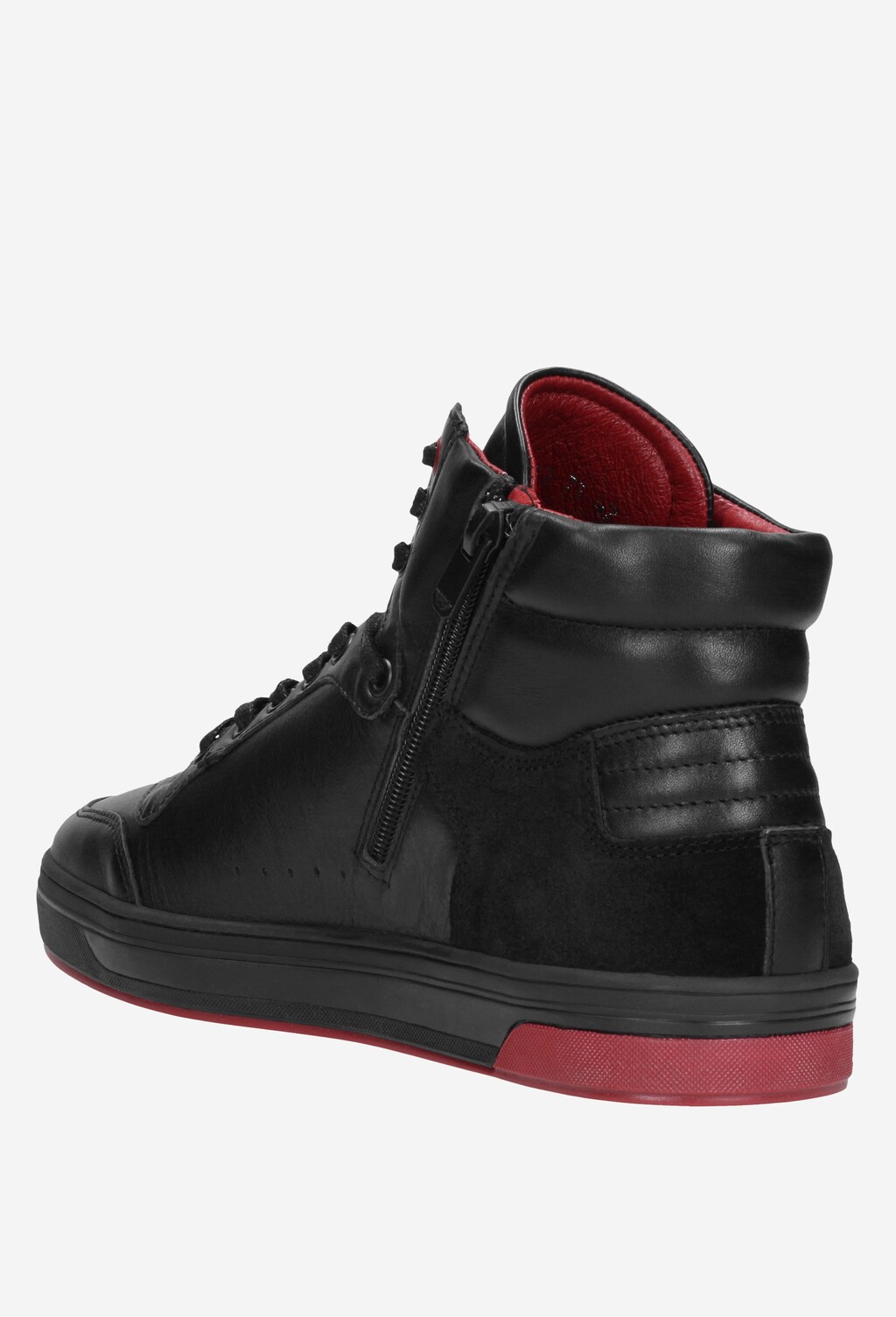 Czarne trzewiki męskie 9183-71 Widok 4