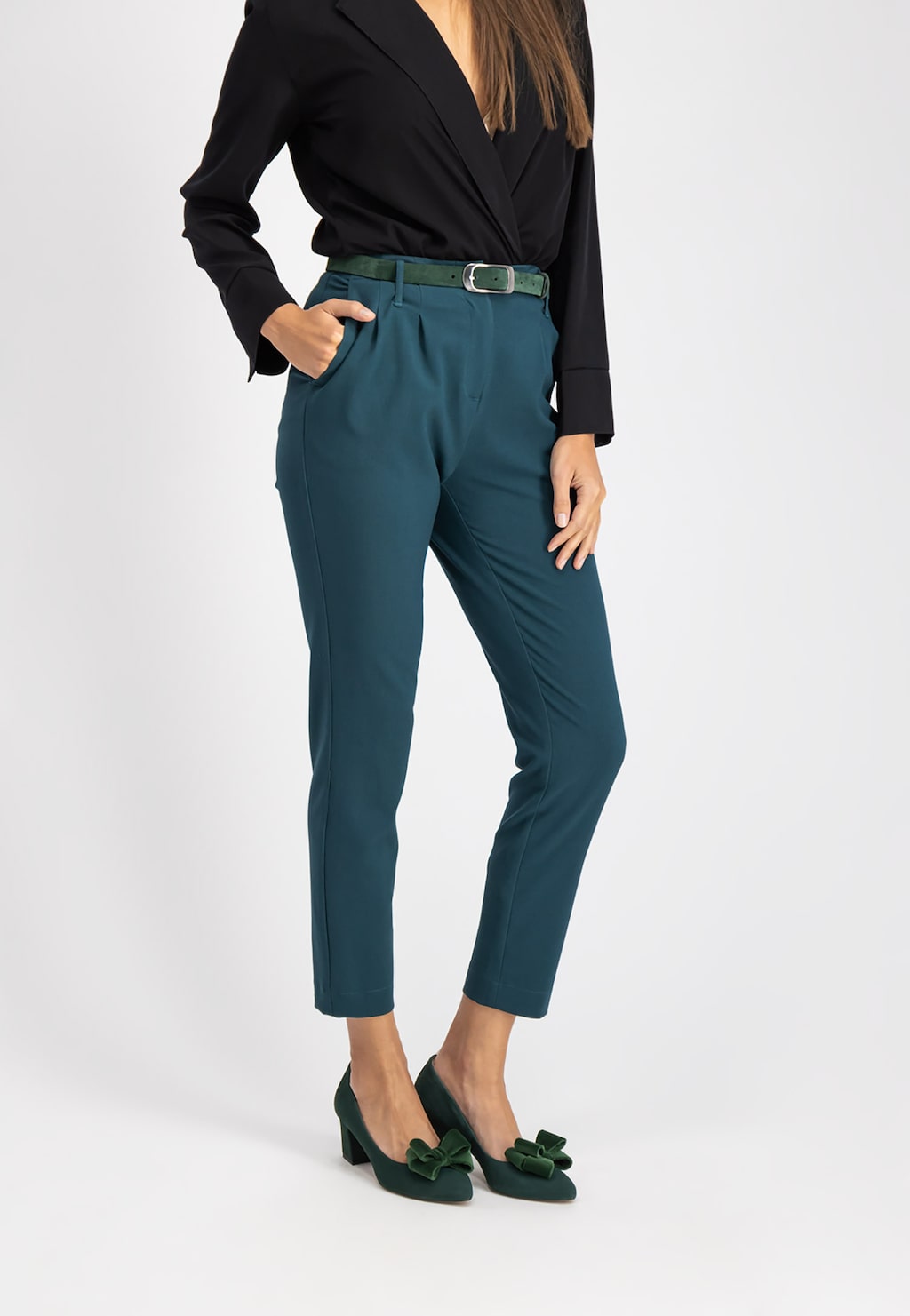 Zielony pasek damski 9960-67 Widok 1