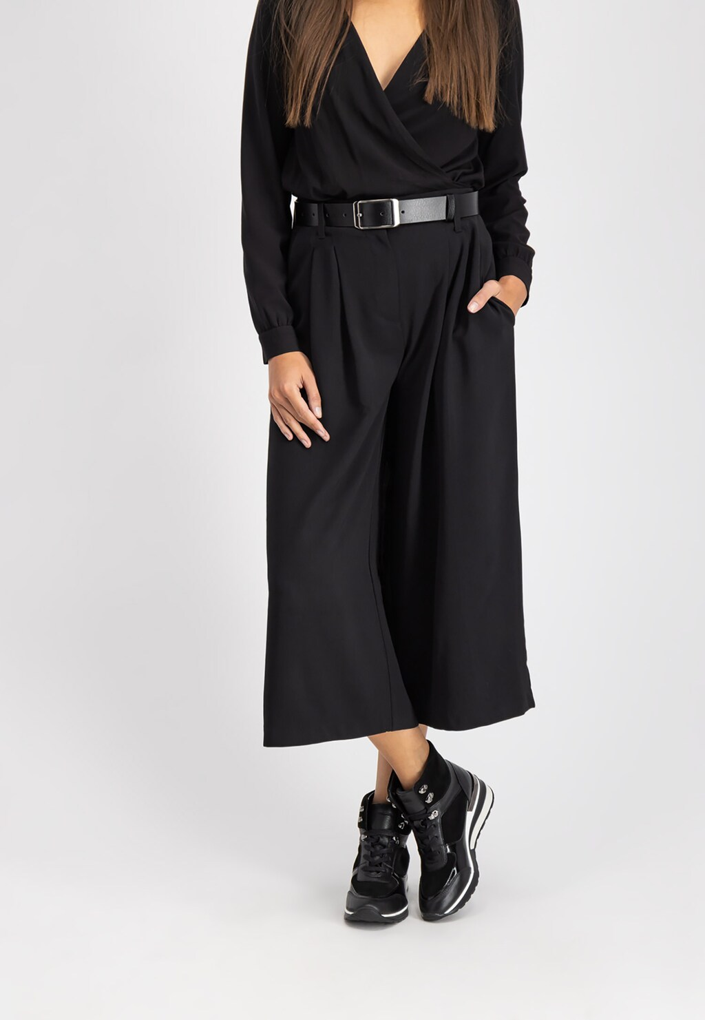 Czarny pasek damski 9971-51 Widok 1