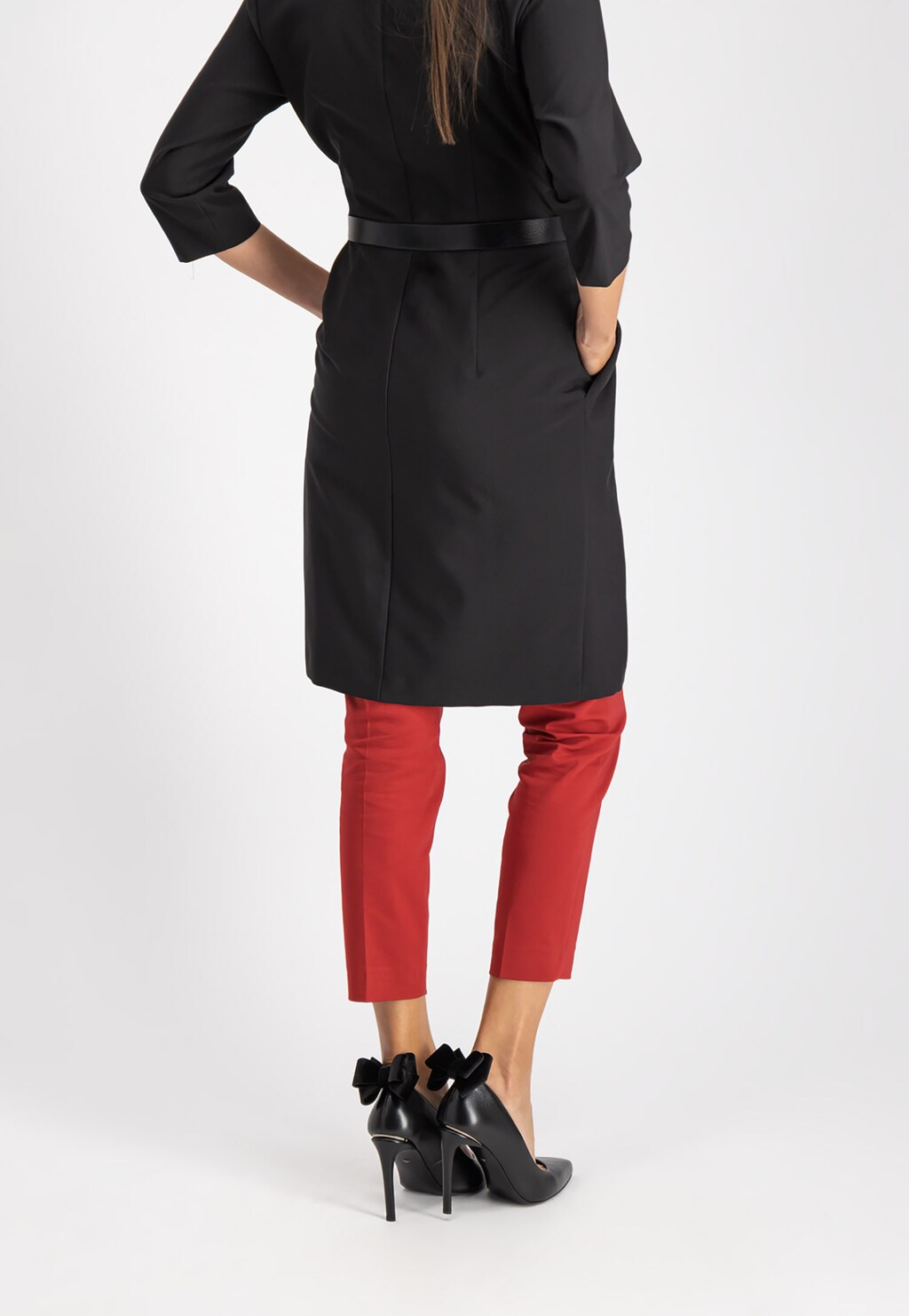 Czarne ozdoby do obuwia 9984-81 Widok 1