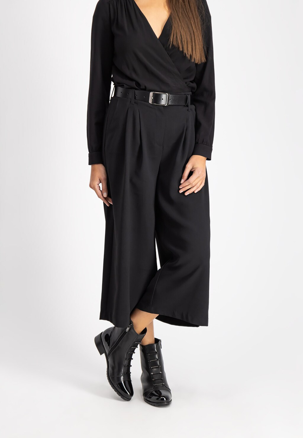 Czarne botki damskie 8623-81 Widok 1