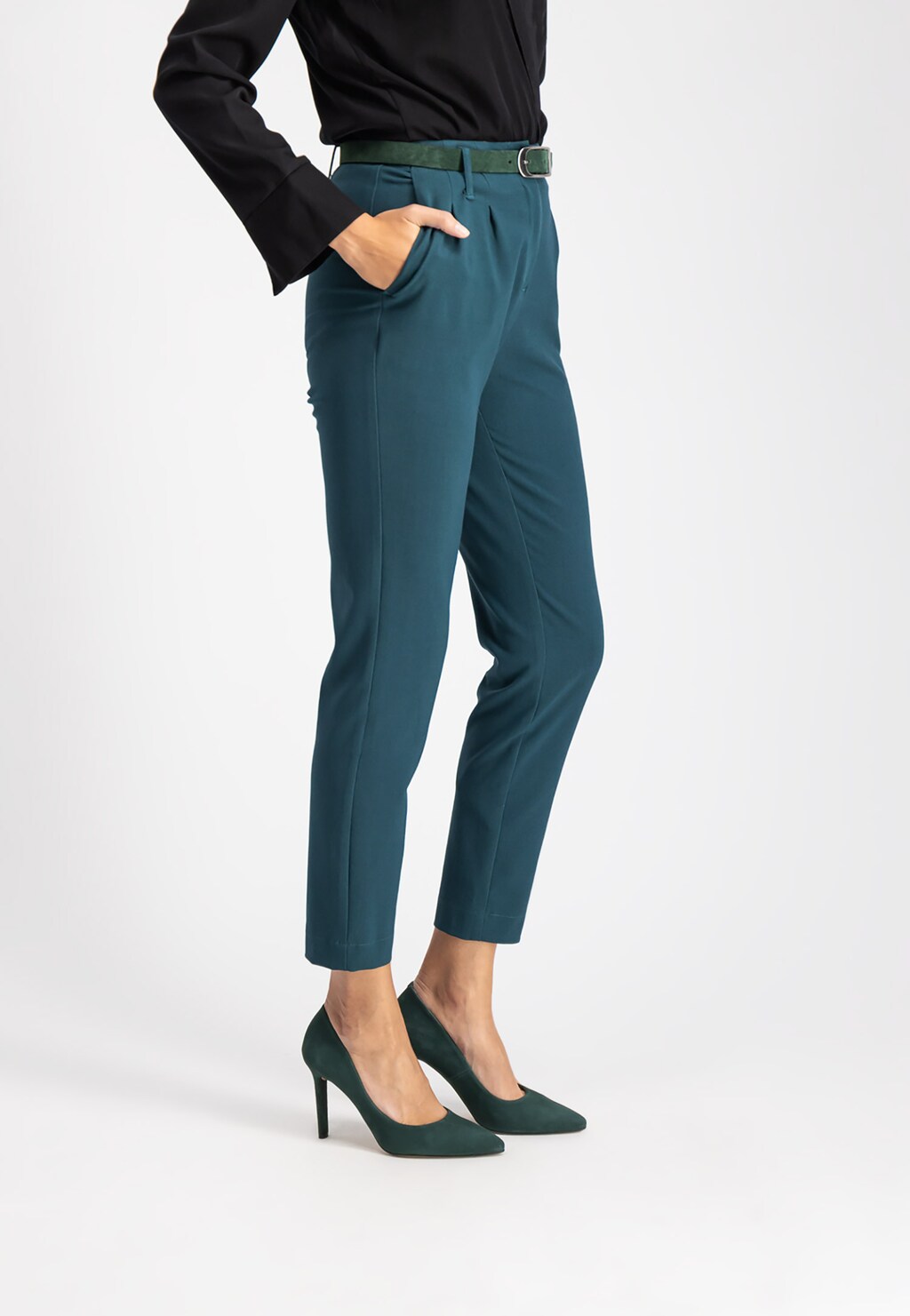 Zielone czółenka 9288-67 Widok 1