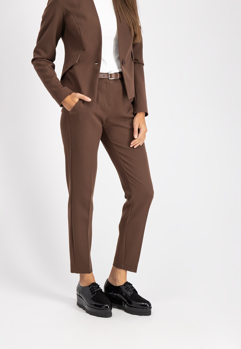 Czarne półbuty damskie 9492-71 Widok 1