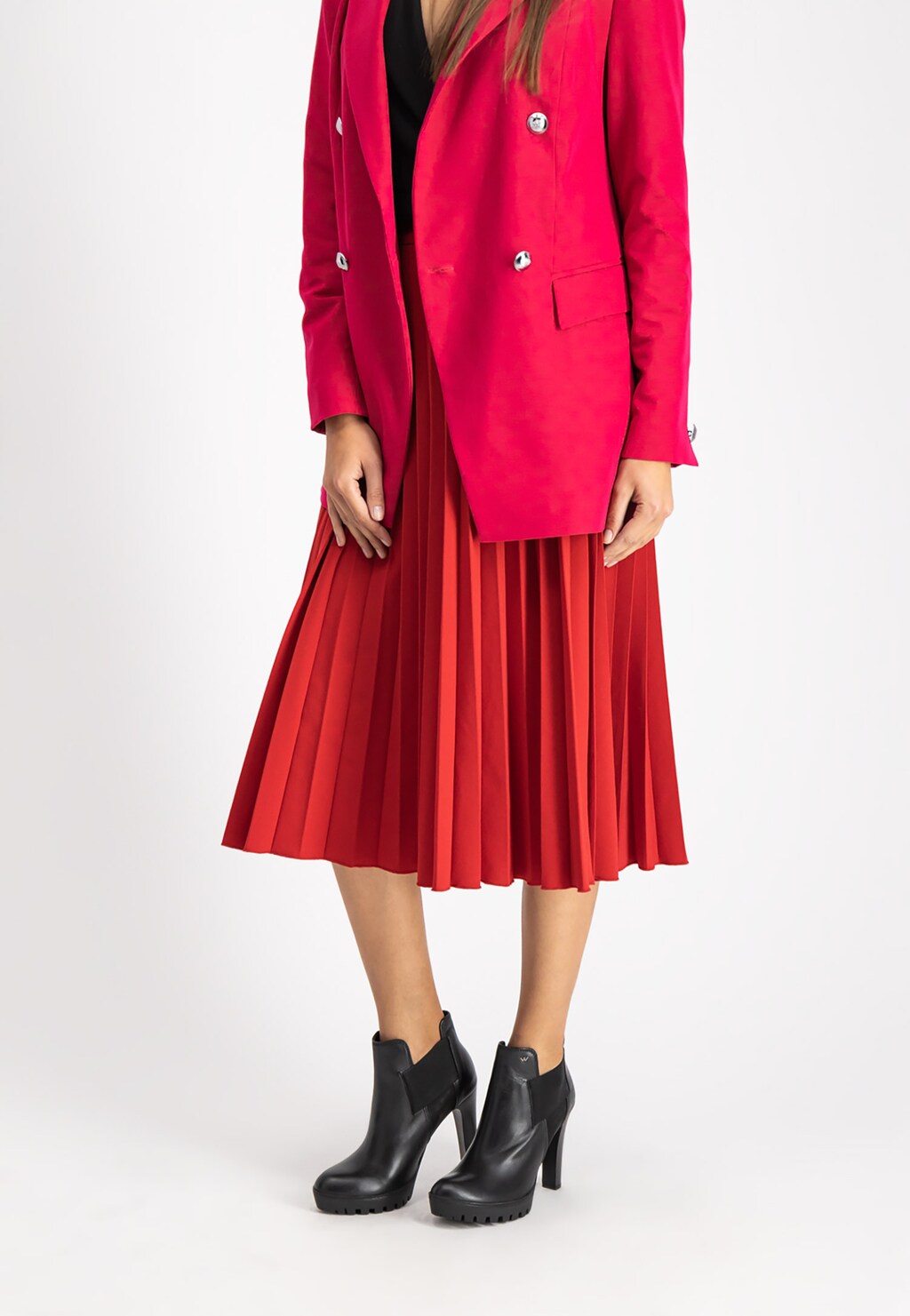 Czarne botki damskie 9534-71 Widok 1