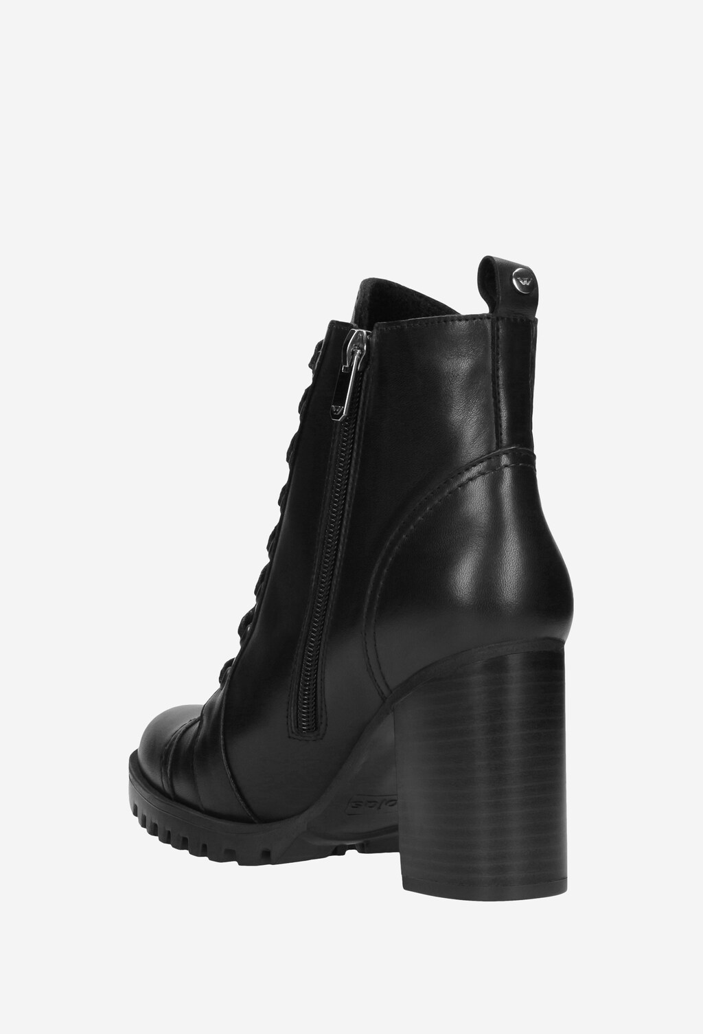 Czarne trzewiki damskie 9622-51 Widok 4