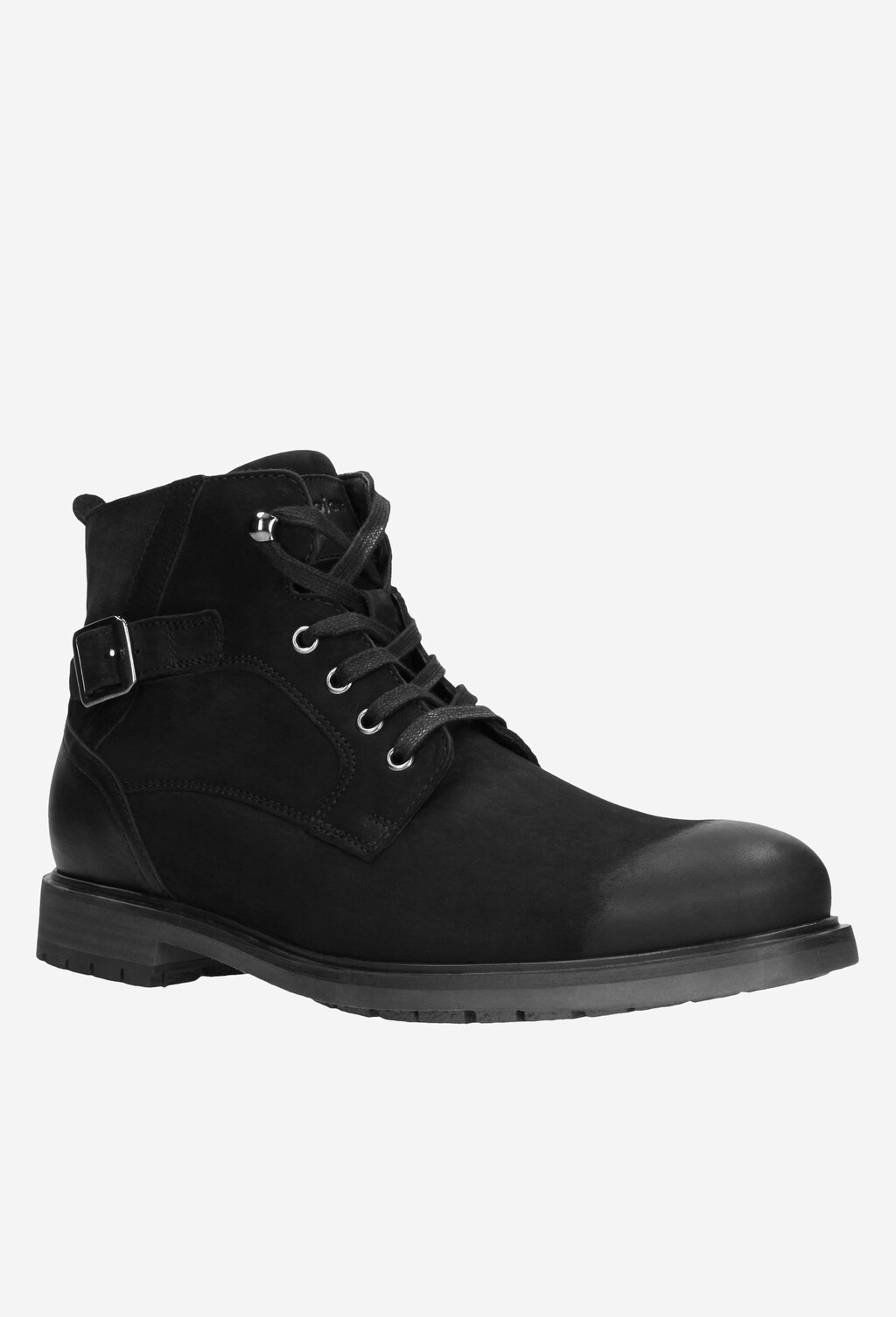 Czarne trzewiki męskie 9177-71 Widok 2