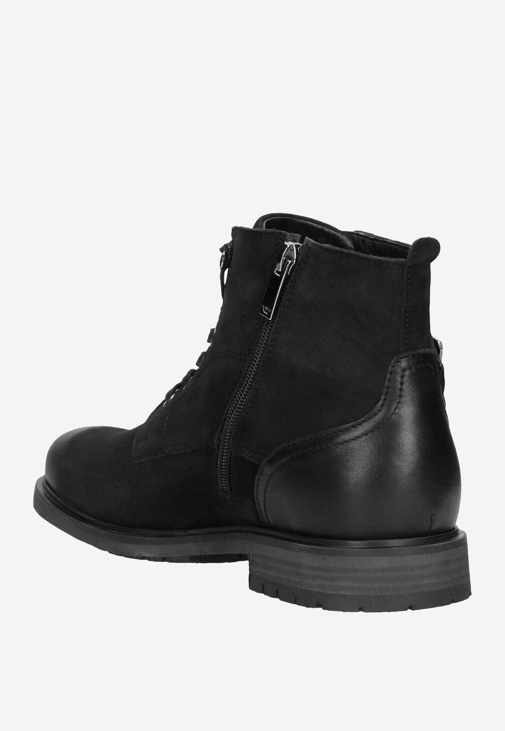 Czarne trzewiki męskie 9177-71 Widok 3